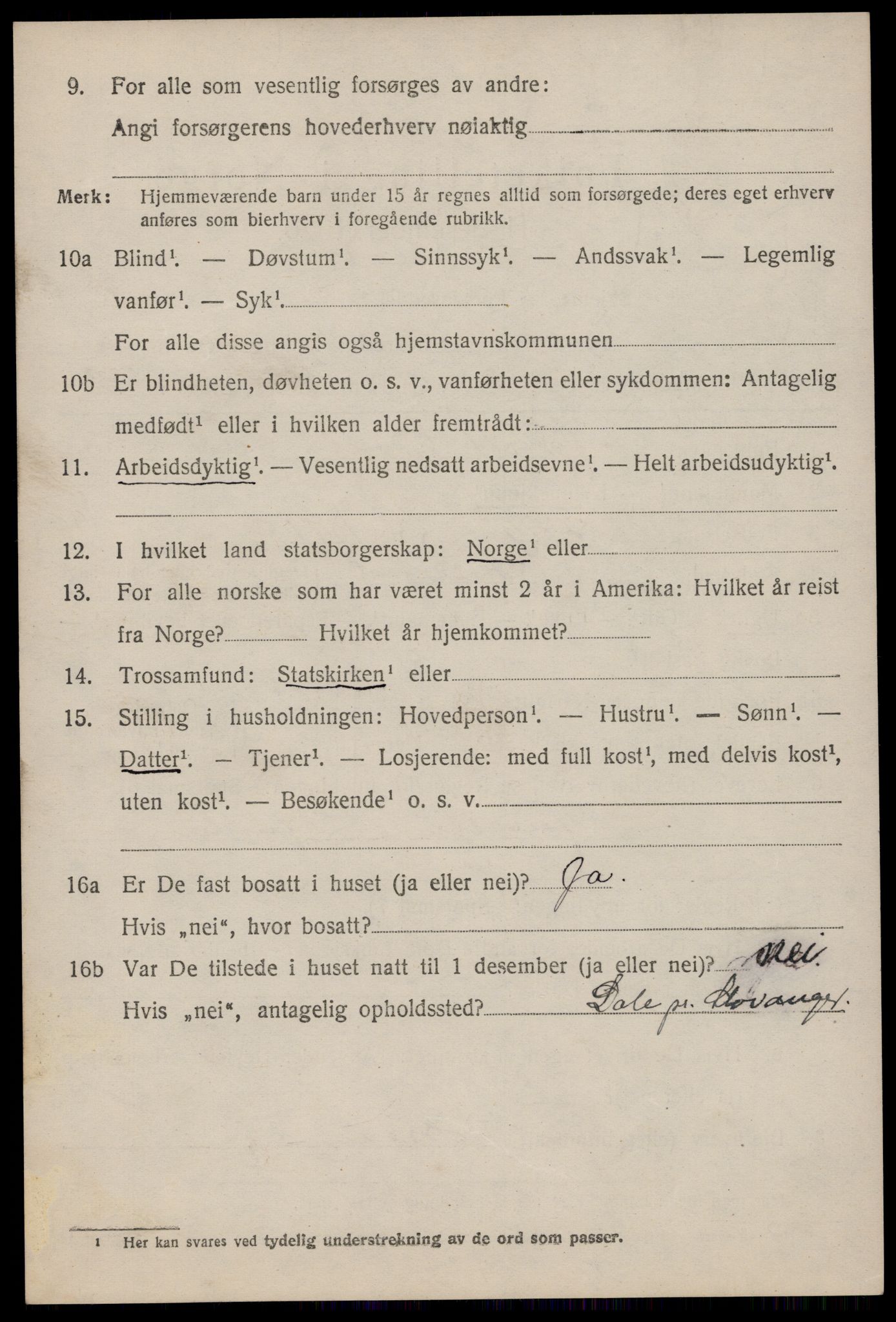 SAST, 1920 census for Heskestad, 1920, p. 1844