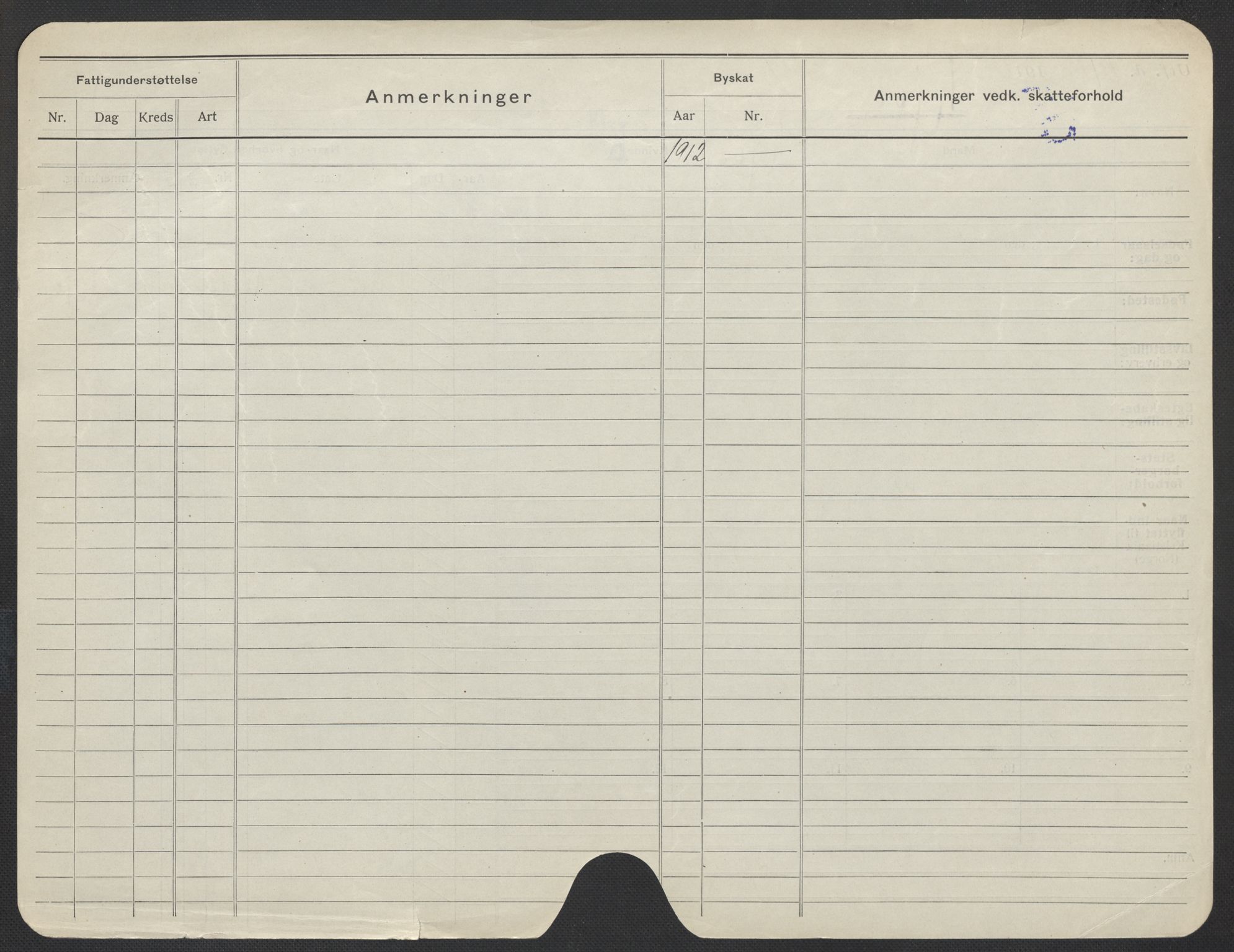 Oslo folkeregister, Registerkort, SAO/A-11715/F/Fa/Fac/L0018: Kvinner, 1906-1914, p. 1075b