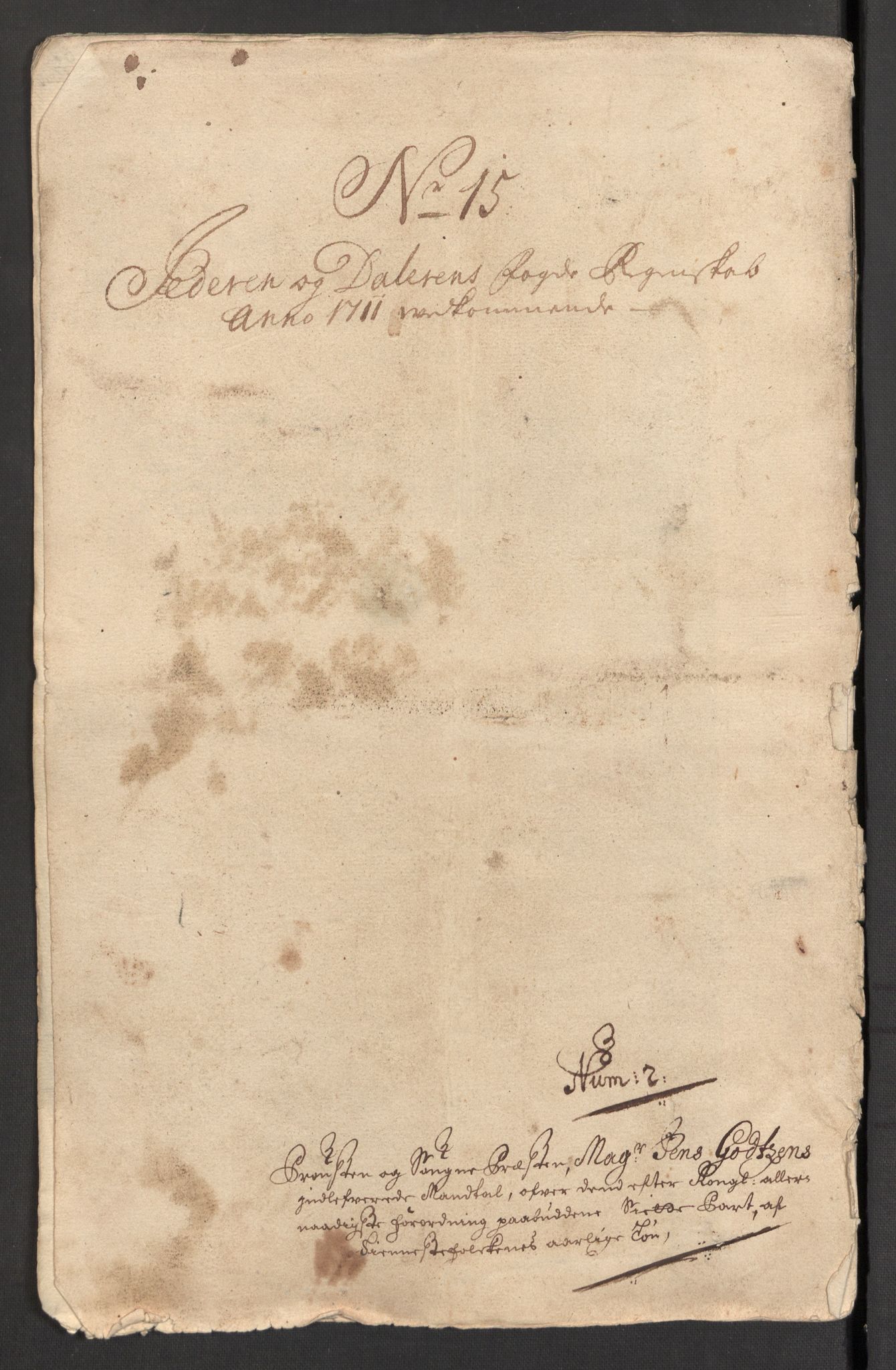 Rentekammeret inntil 1814, Reviderte regnskaper, Fogderegnskap, AV/RA-EA-4092/R46/L2735: Fogderegnskap Jæren og Dalane, 1711, p. 345