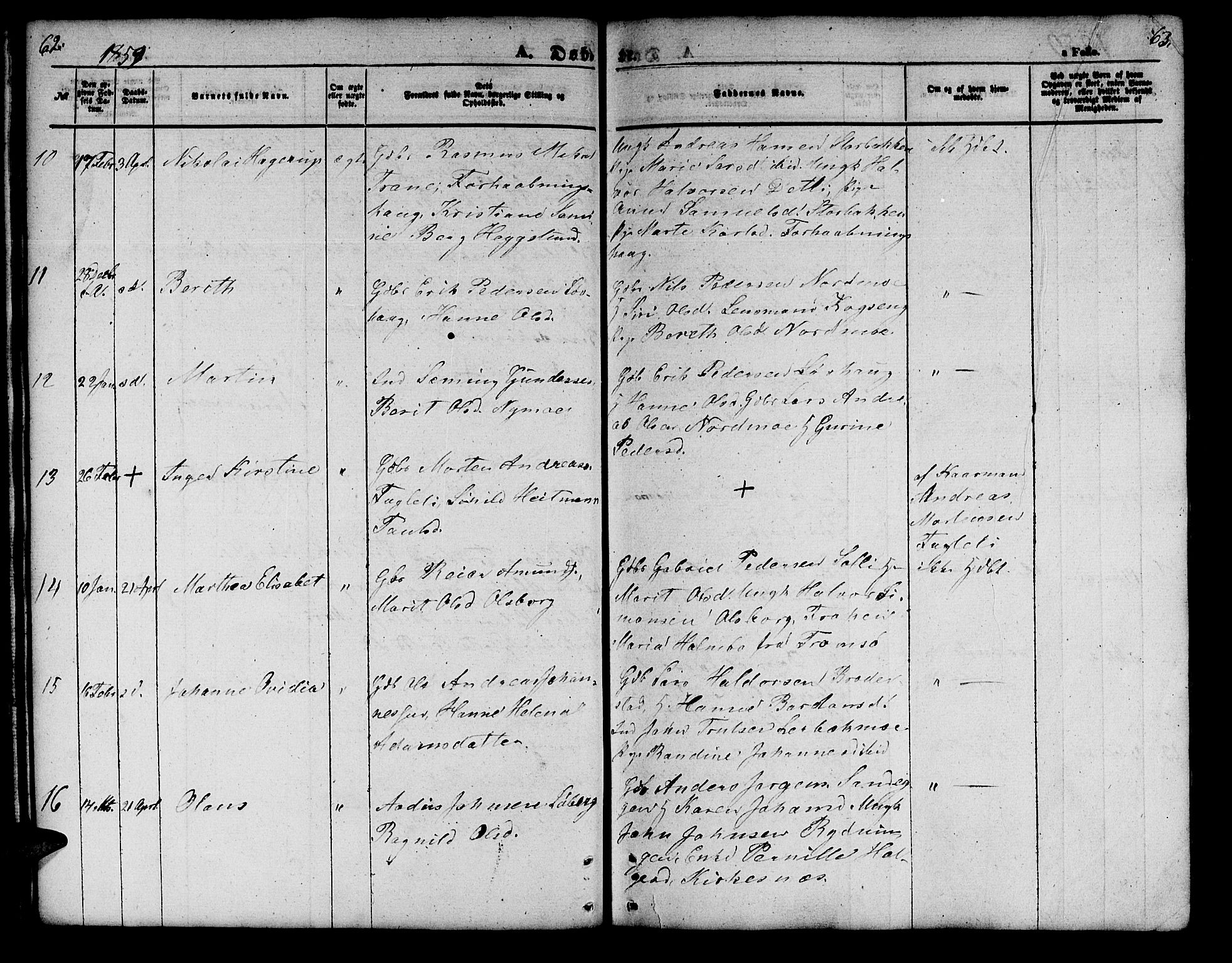 Målselv sokneprestembete, AV/SATØ-S-1311/G/Ga/Gab/L0001klokker: Parish register (copy) no. 1, 1856-1866, p. 62-63