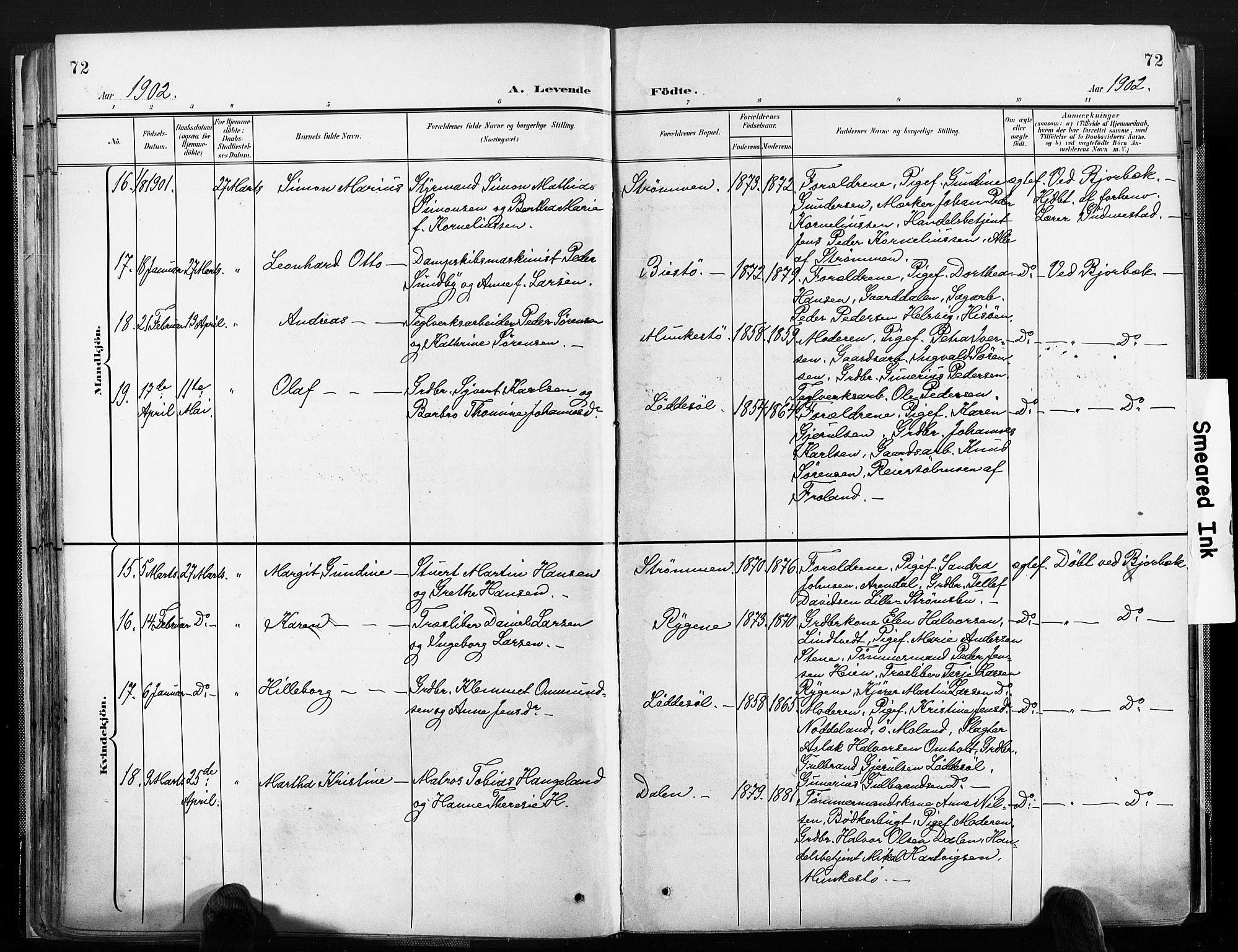 Øyestad sokneprestkontor, AV/SAK-1111-0049/F/Fa/L0018: Parish register (official) no. A 18, 1897-1907, p. 73