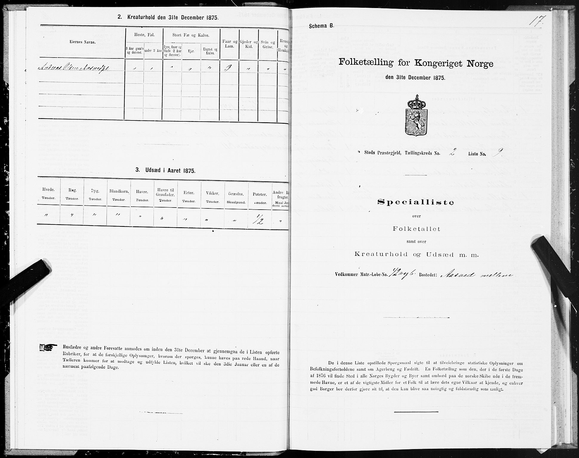 SAT, 1875 census for 1734P Stod, 1875, p. 2017