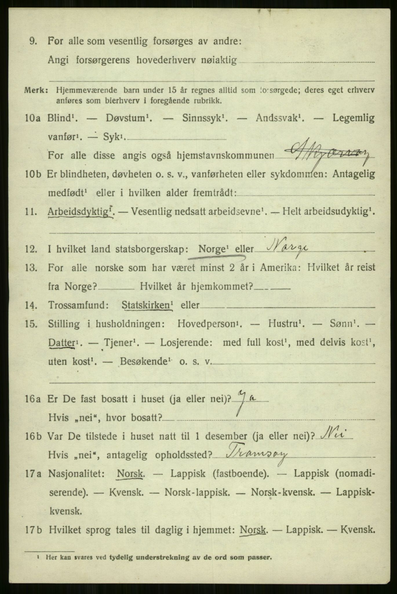 SATØ, 1920 census for Skjervøy, 1920, p. 5982