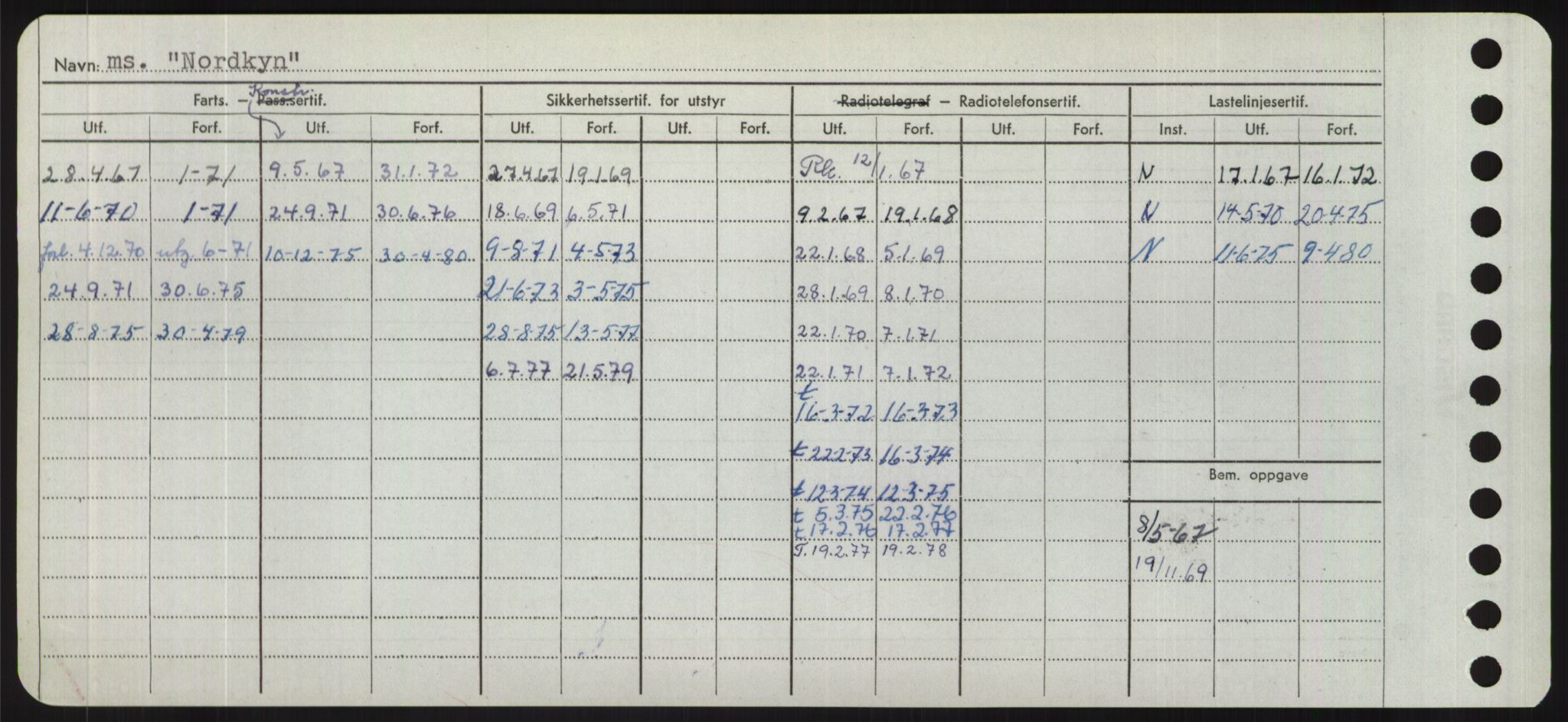 Sjøfartsdirektoratet med forløpere, Skipsmålingen, RA/S-1627/H/Hd/L0026: Fartøy, N-Norhol, p. 508