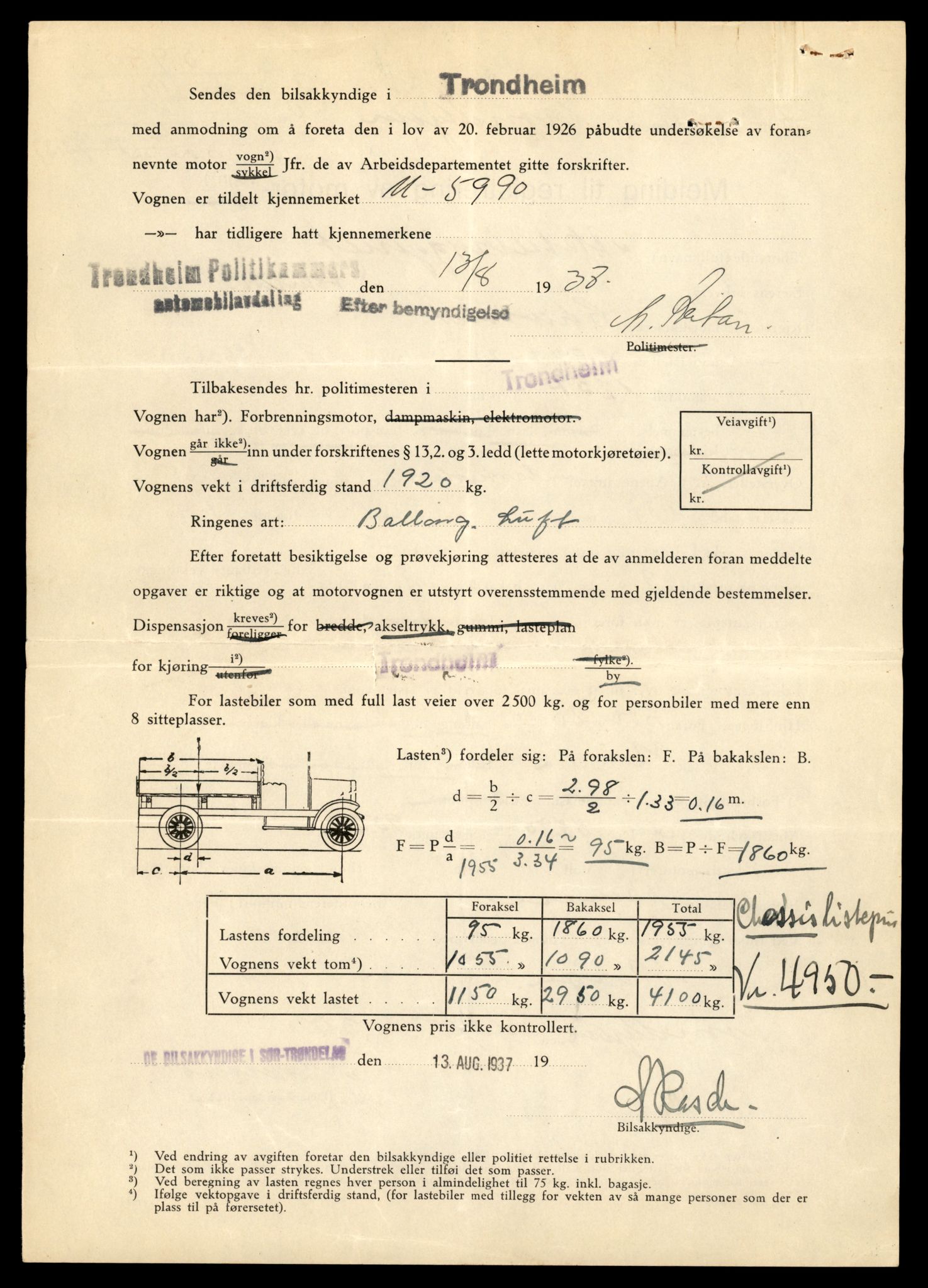 Møre og Romsdal vegkontor - Ålesund trafikkstasjon, SAT/A-4099/F/Fe/L0015: Registreringskort for kjøretøy T 1700 - T 1850, 1927-1998, p. 1644