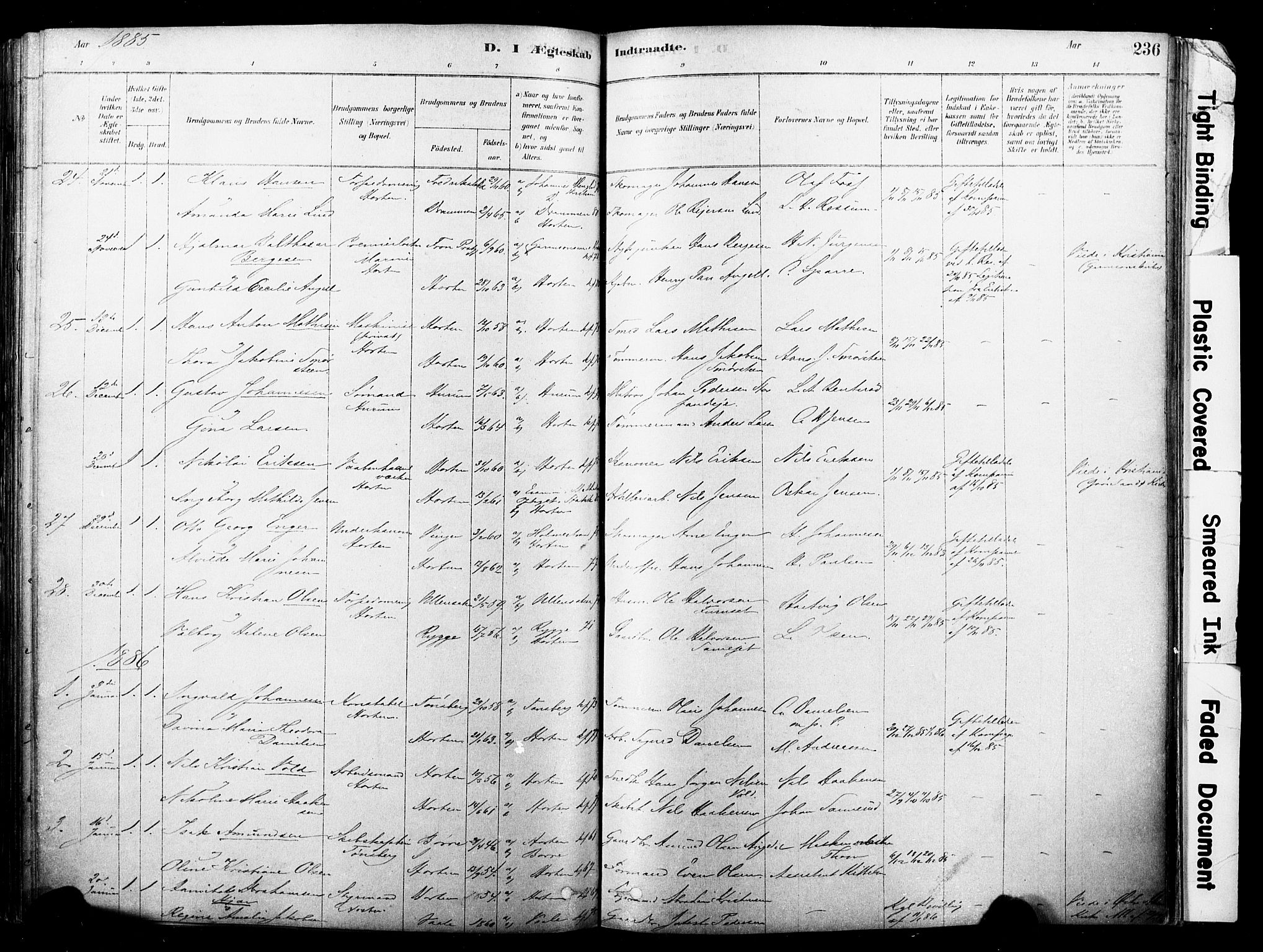 Horten kirkebøker, SAKO/A-348/F/Fa/L0003: Parish register (official) no. 3, 1878-1887, p. 236