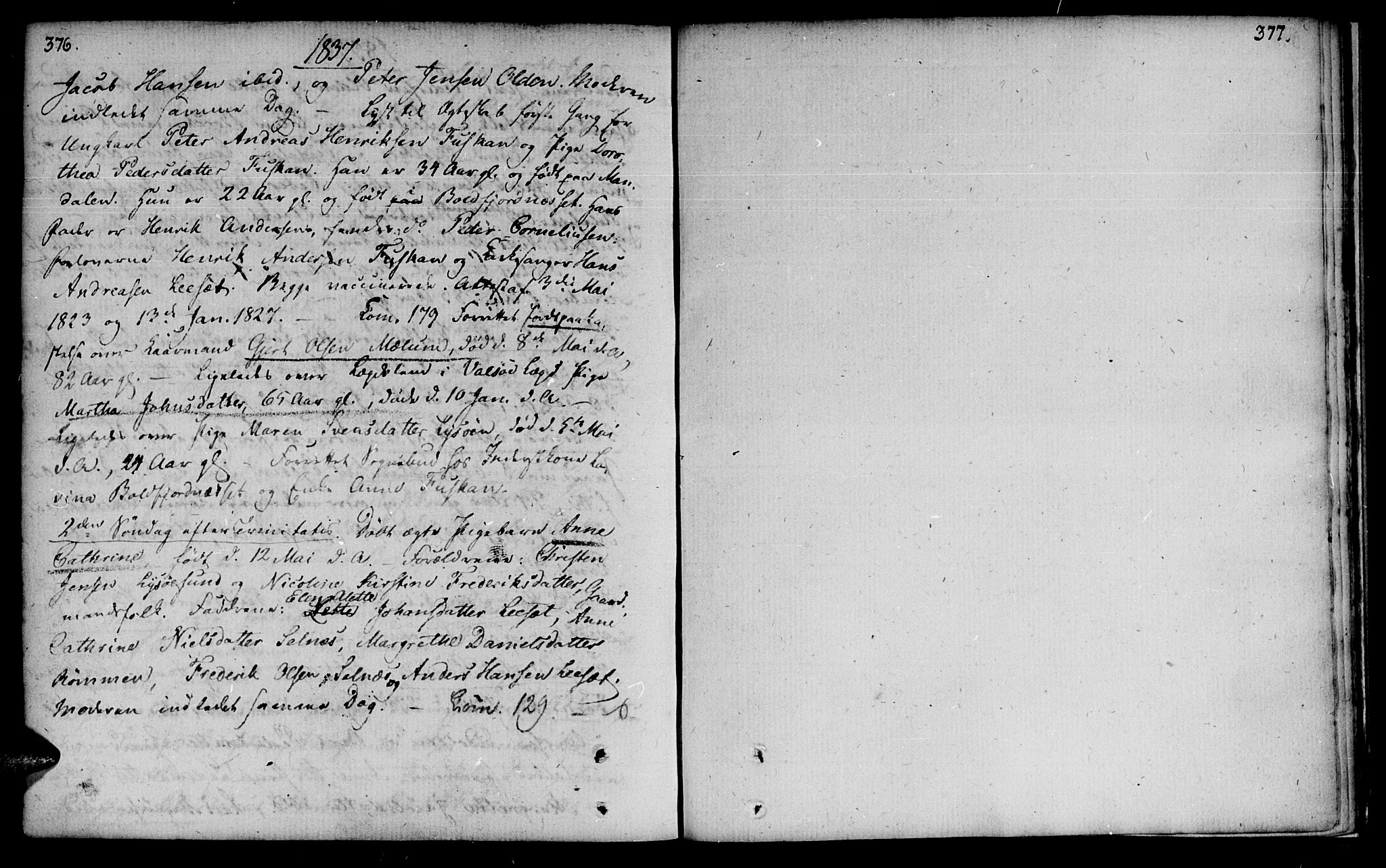 Ministerialprotokoller, klokkerbøker og fødselsregistre - Sør-Trøndelag, SAT/A-1456/655/L0674: Parish register (official) no. 655A03, 1802-1826, p. 376-377