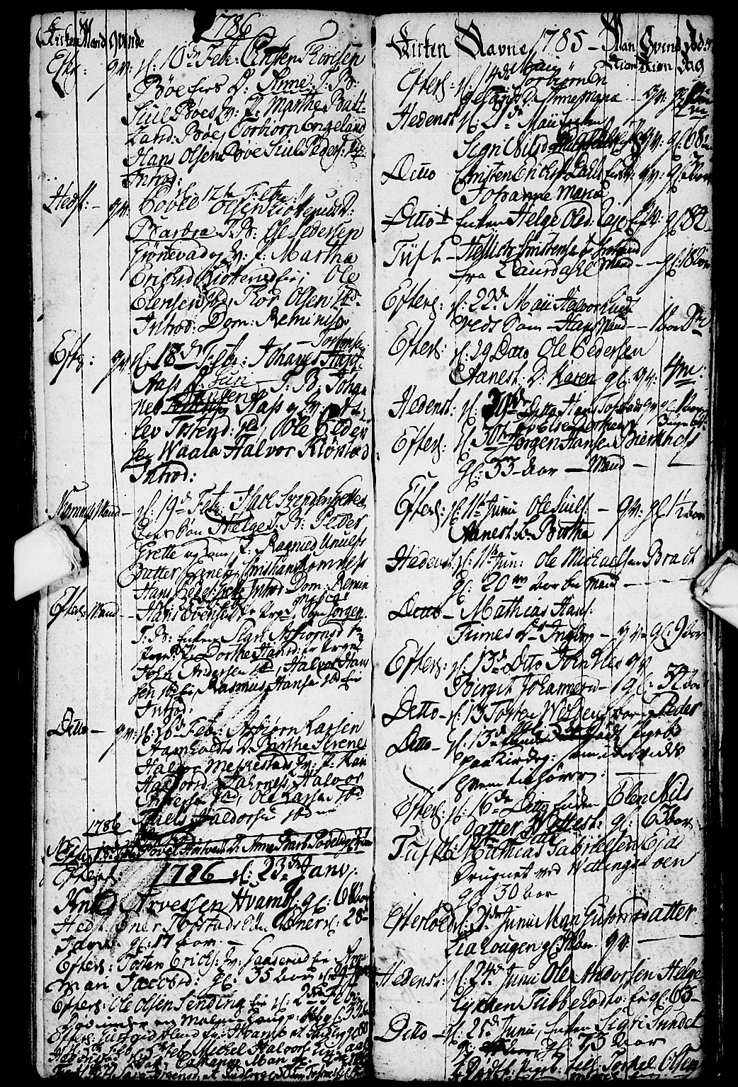 Sandsvær kirkebøker, SAKO/A-244/G/Ga/L0001: Parish register (copy) no. I 1, 1775-1786