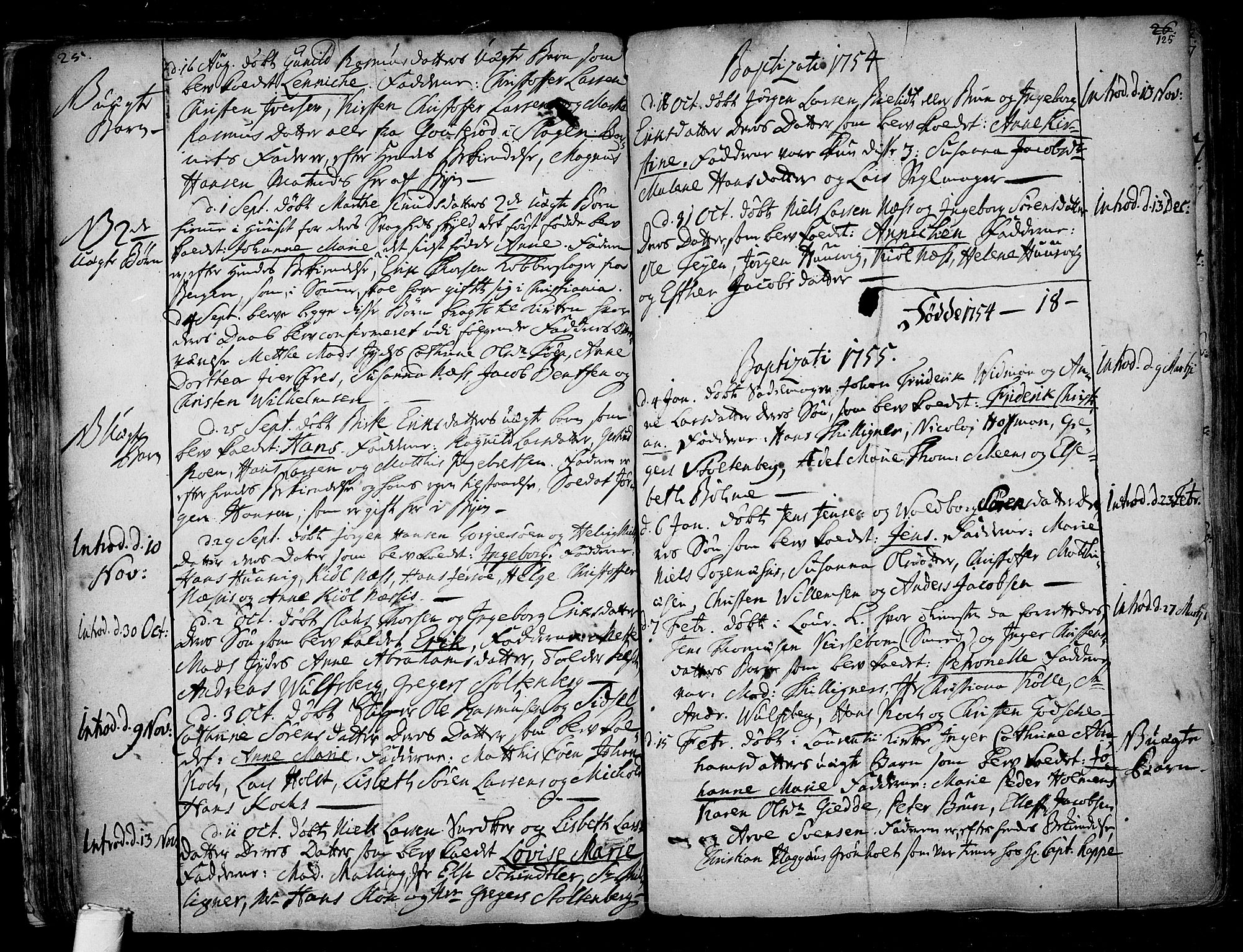 Tønsberg kirkebøker, AV/SAKO-A-330/F/Fa/L0001: Parish register (official) no. I 1, 1688-1760, p. 124-125