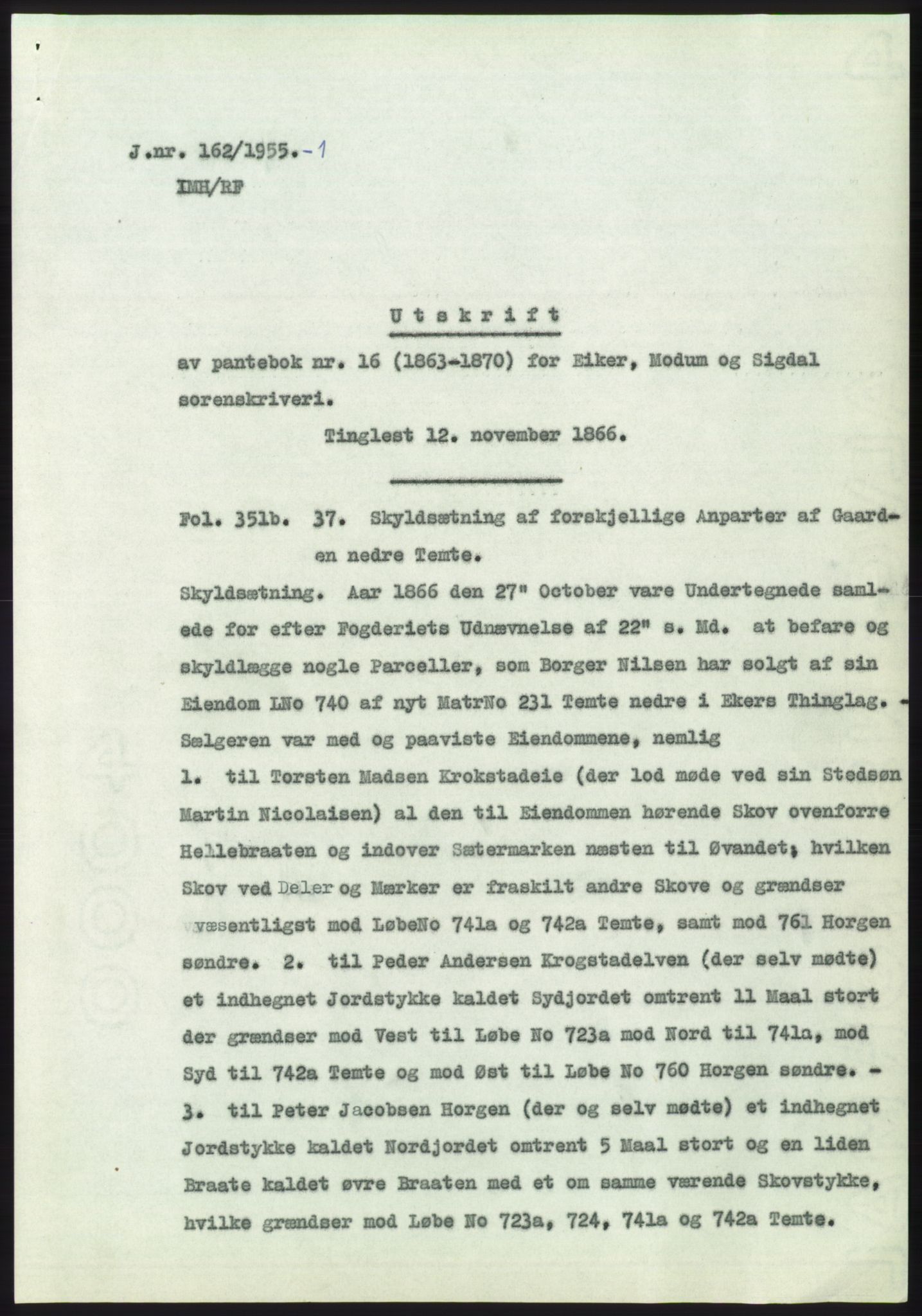 Statsarkivet i Kongsberg, SAKO/A-0001, 1955, p. 8
