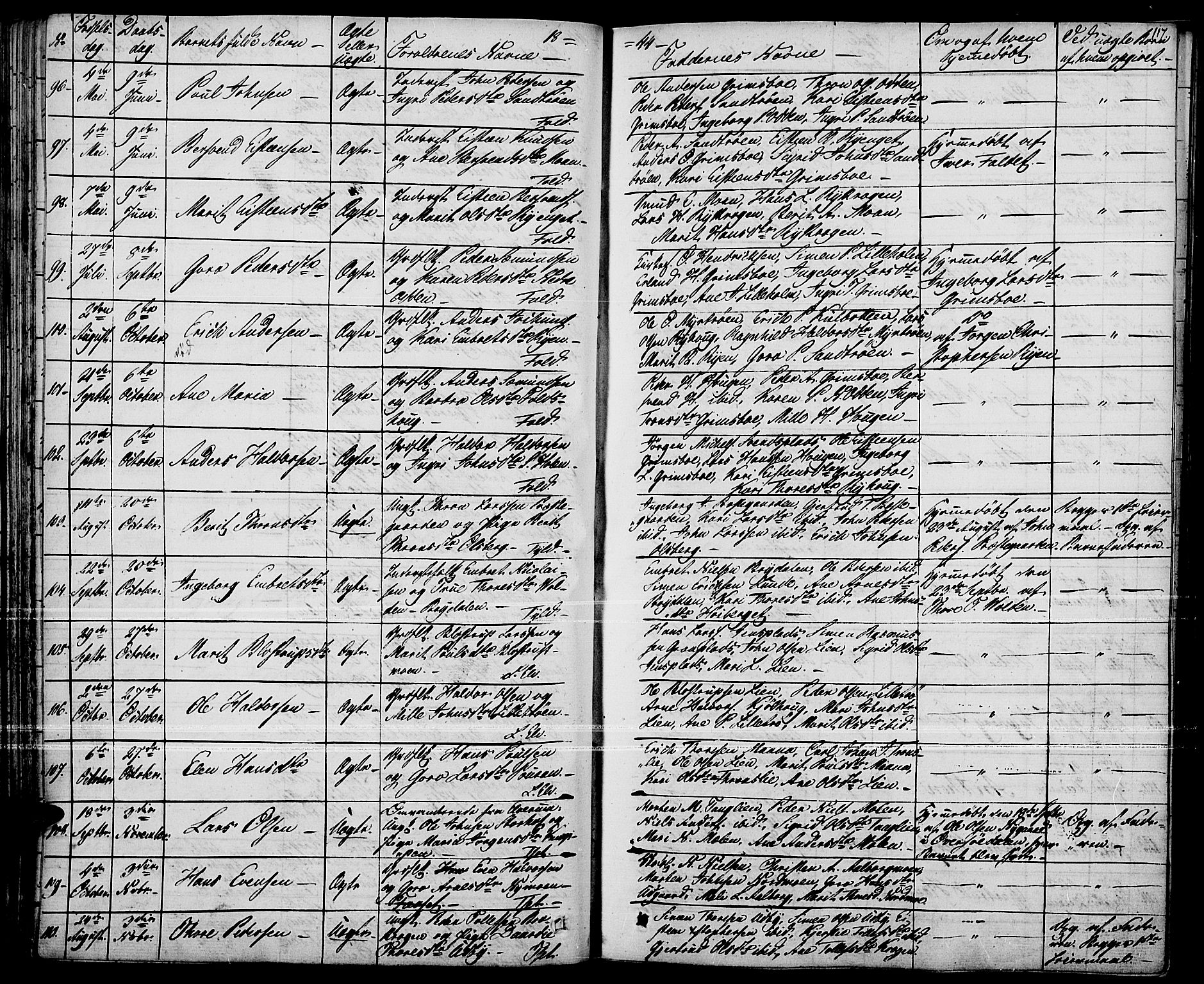 Tynset prestekontor, AV/SAH-PREST-058/H/Ha/Haa/L0019: Parish register (official) no. 19, 1829-1847, p. 117