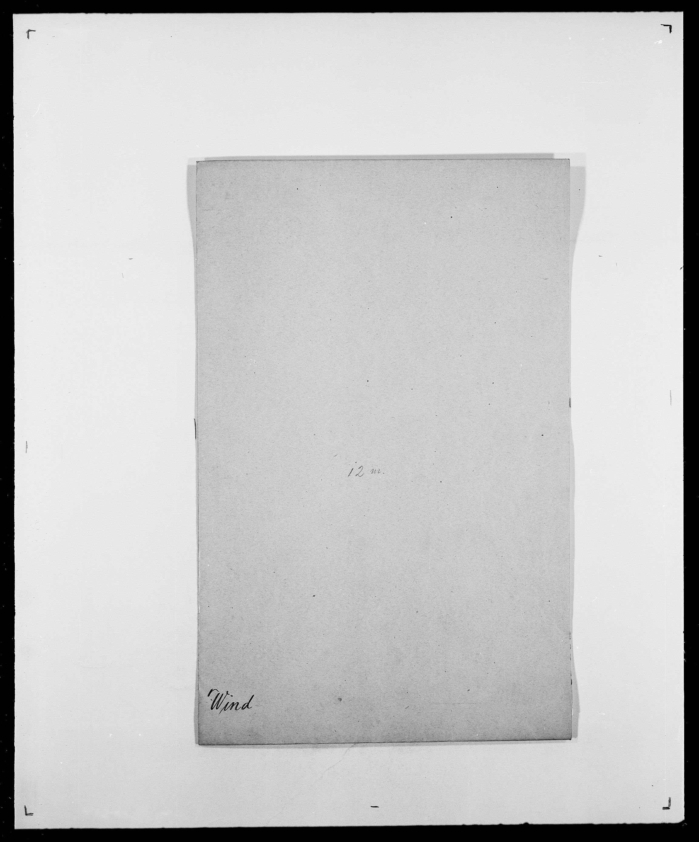 Delgobe, Charles Antoine - samling, AV/SAO-PAO-0038/D/Da/L0042: Vilain - Wulf, Wulff, se også Wolf, p. 127