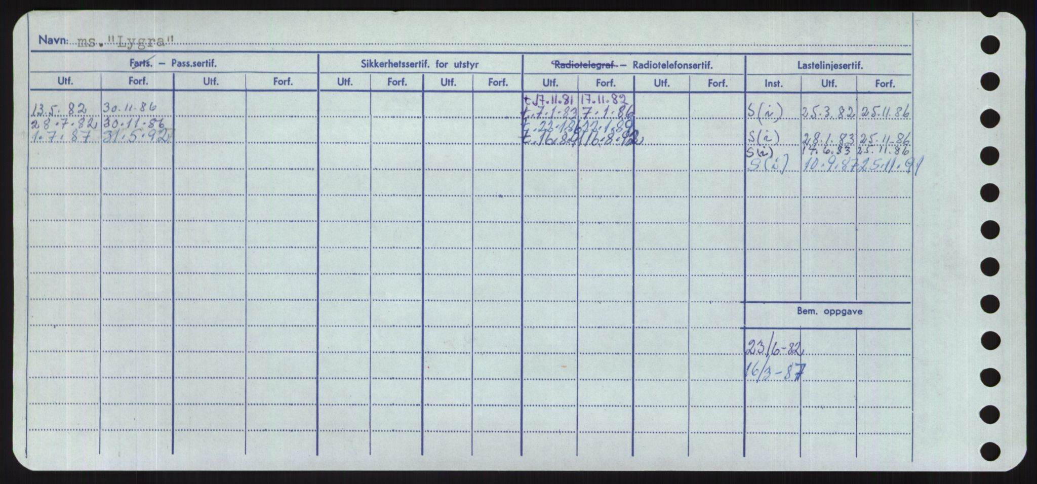 Sjøfartsdirektoratet med forløpere, Skipsmålingen, RA/S-1627/H/Hd/L0023: Fartøy, Lia-Løv, p. 440