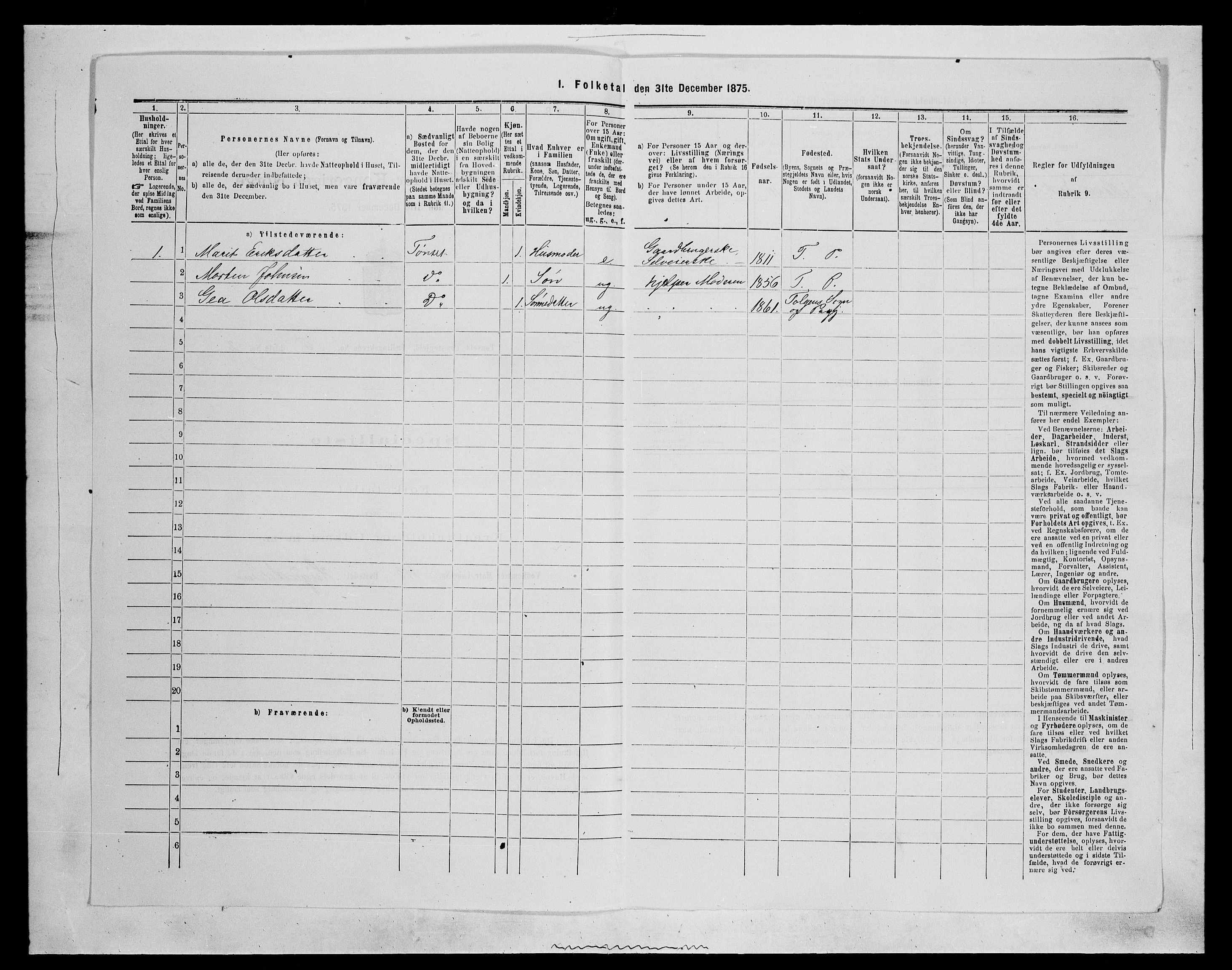 SAH, 1875 census for 0437P Tynset, 1875, p. 568