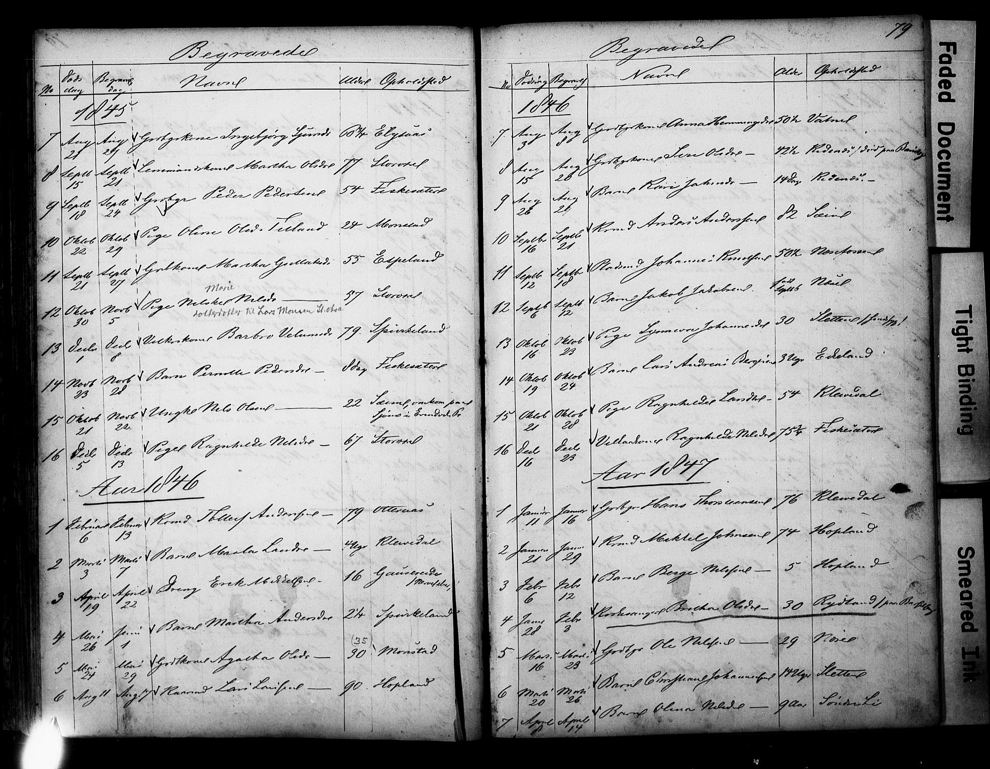 Alversund Sokneprestembete, AV/SAB-A-73901/H/Ha/Hab: Parish register (copy) no. D 1, 1800-1870, p. 79