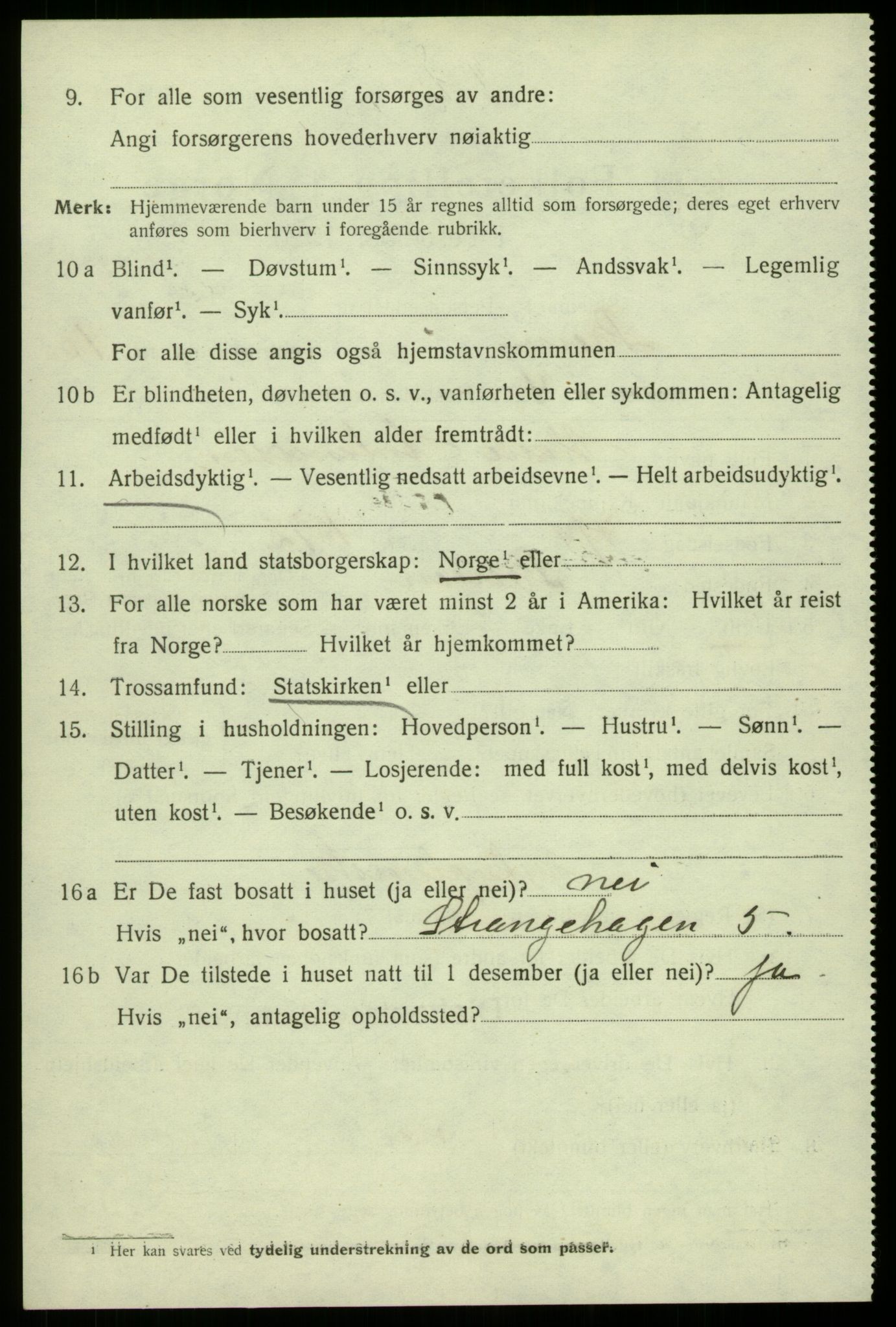 SAB, 1920 census for Bergen, 1920, p. 71402