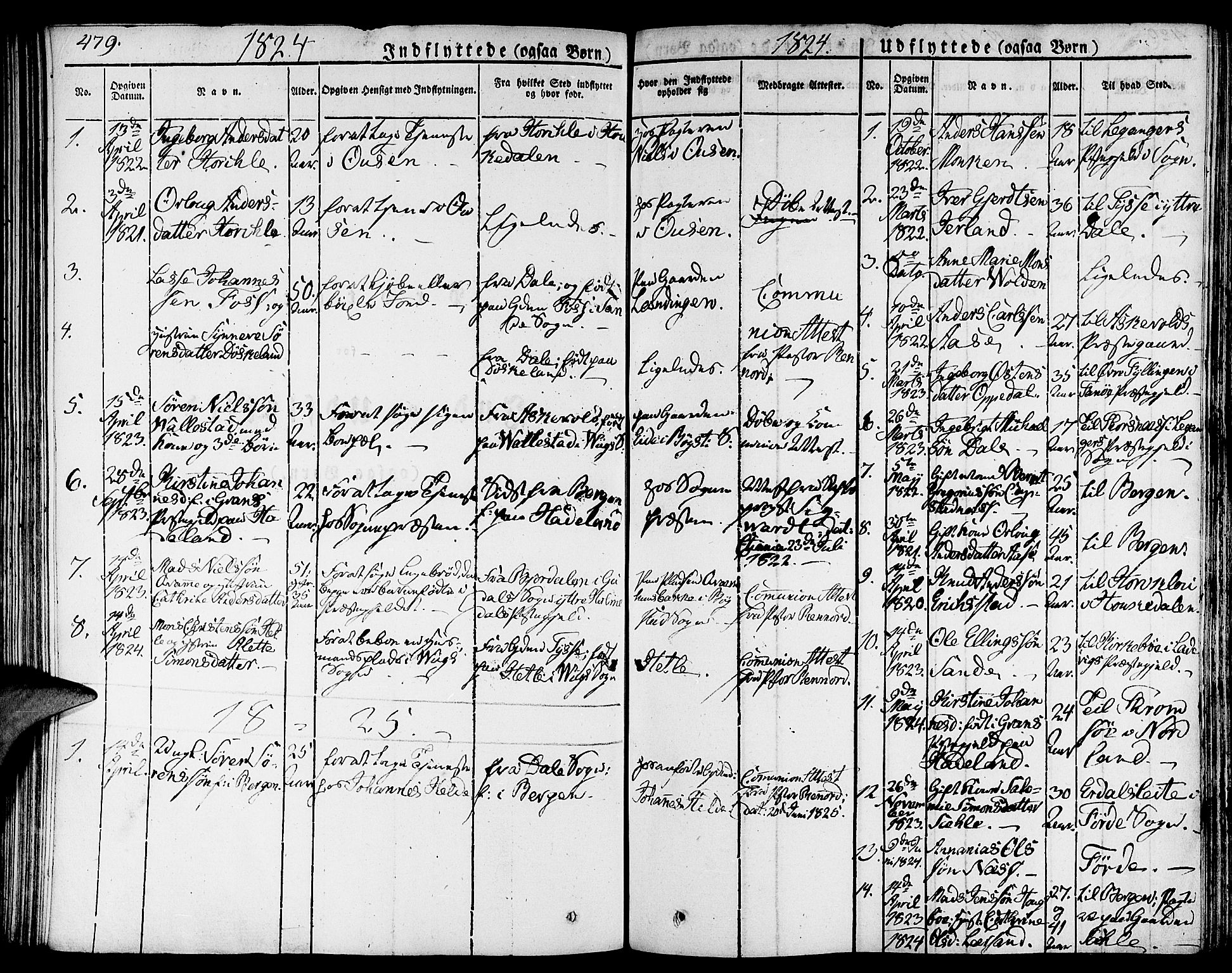 Gaular sokneprestembete, SAB/A-80001/H/Haa: Parish register (official) no. A 3, 1821-1840, p. 479