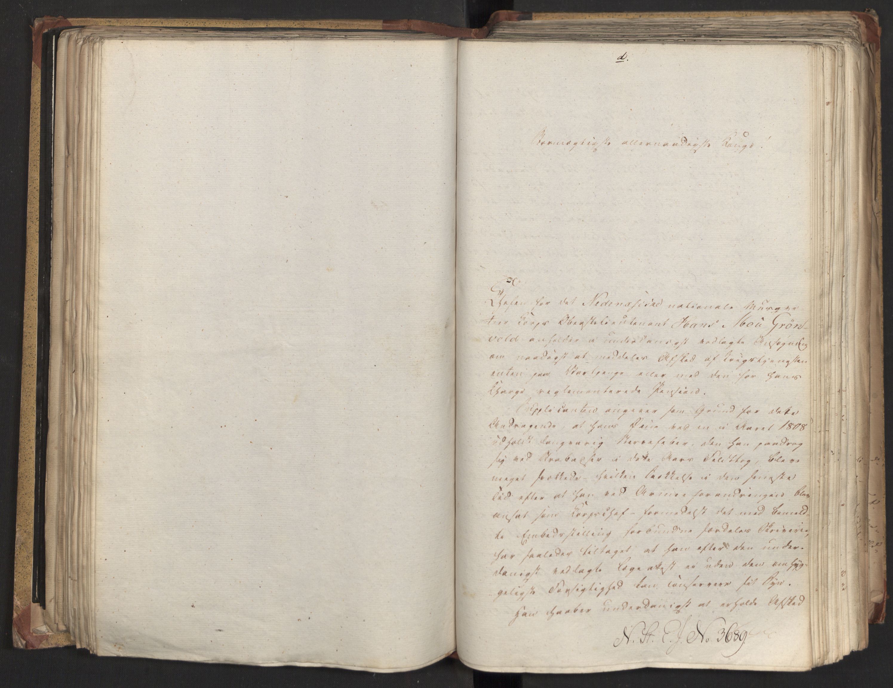 Statsrådsavdelingen i Stockholm, AV/RA-S-1003/D/Da/L0018: Regjeringsinnstillinger nr. 3599-3855, 1819, p. 196