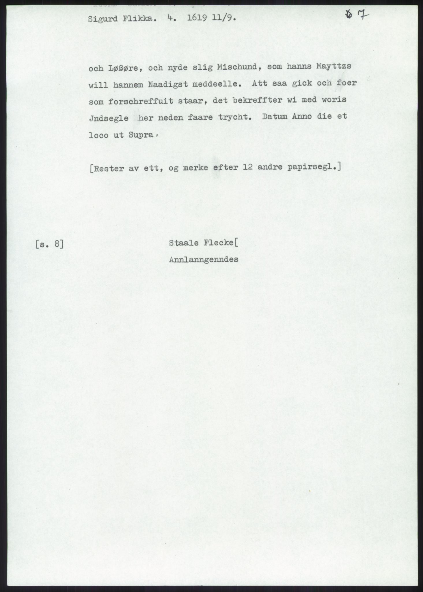 Samlinger til kildeutgivelse, Diplomavskriftsamlingen, RA/EA-4053/H/Ha, p. 1113