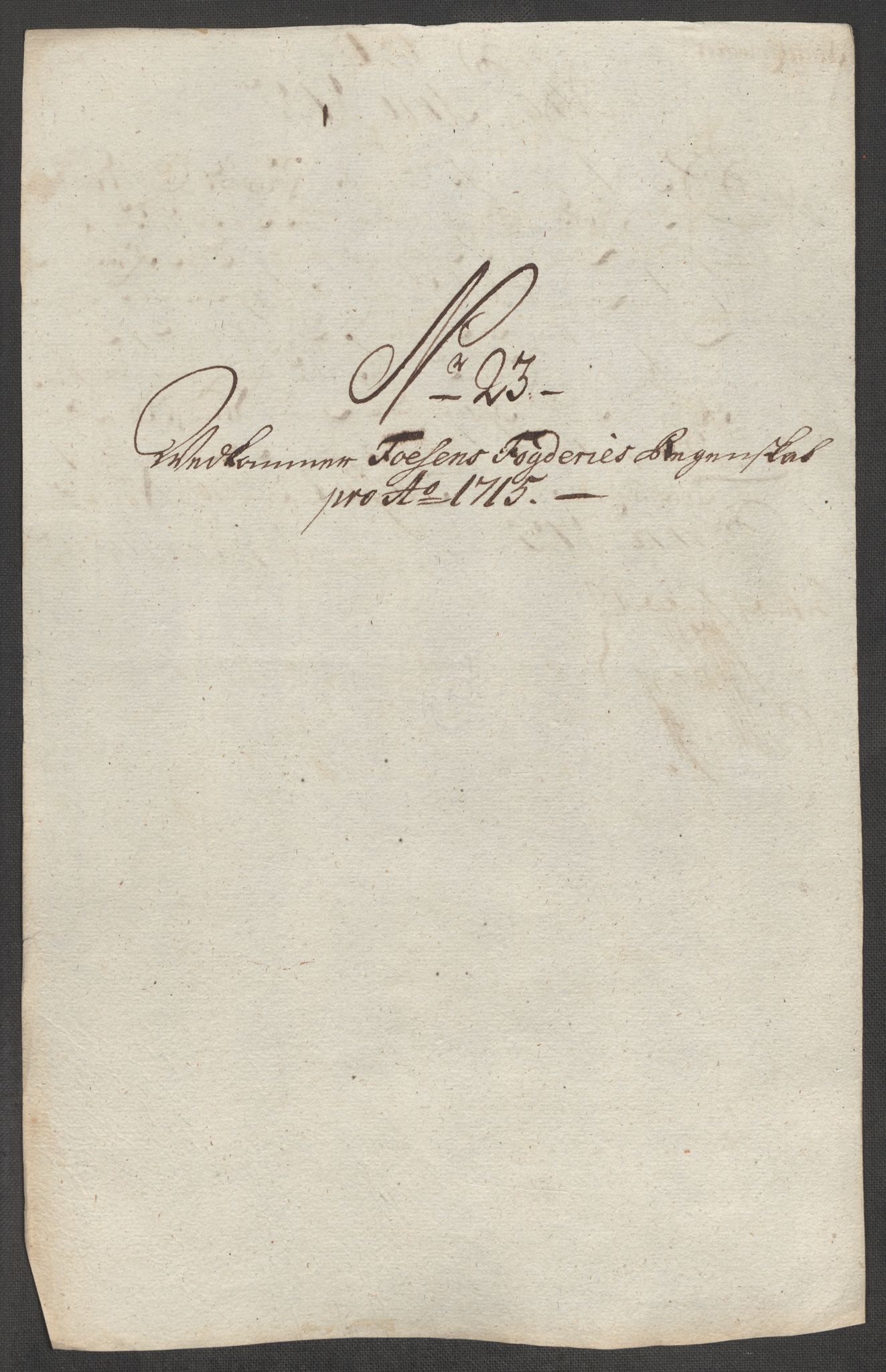 Rentekammeret inntil 1814, Reviderte regnskaper, Fogderegnskap, AV/RA-EA-4092/R57/L3863: Fogderegnskap Fosen, 1715, p. 191