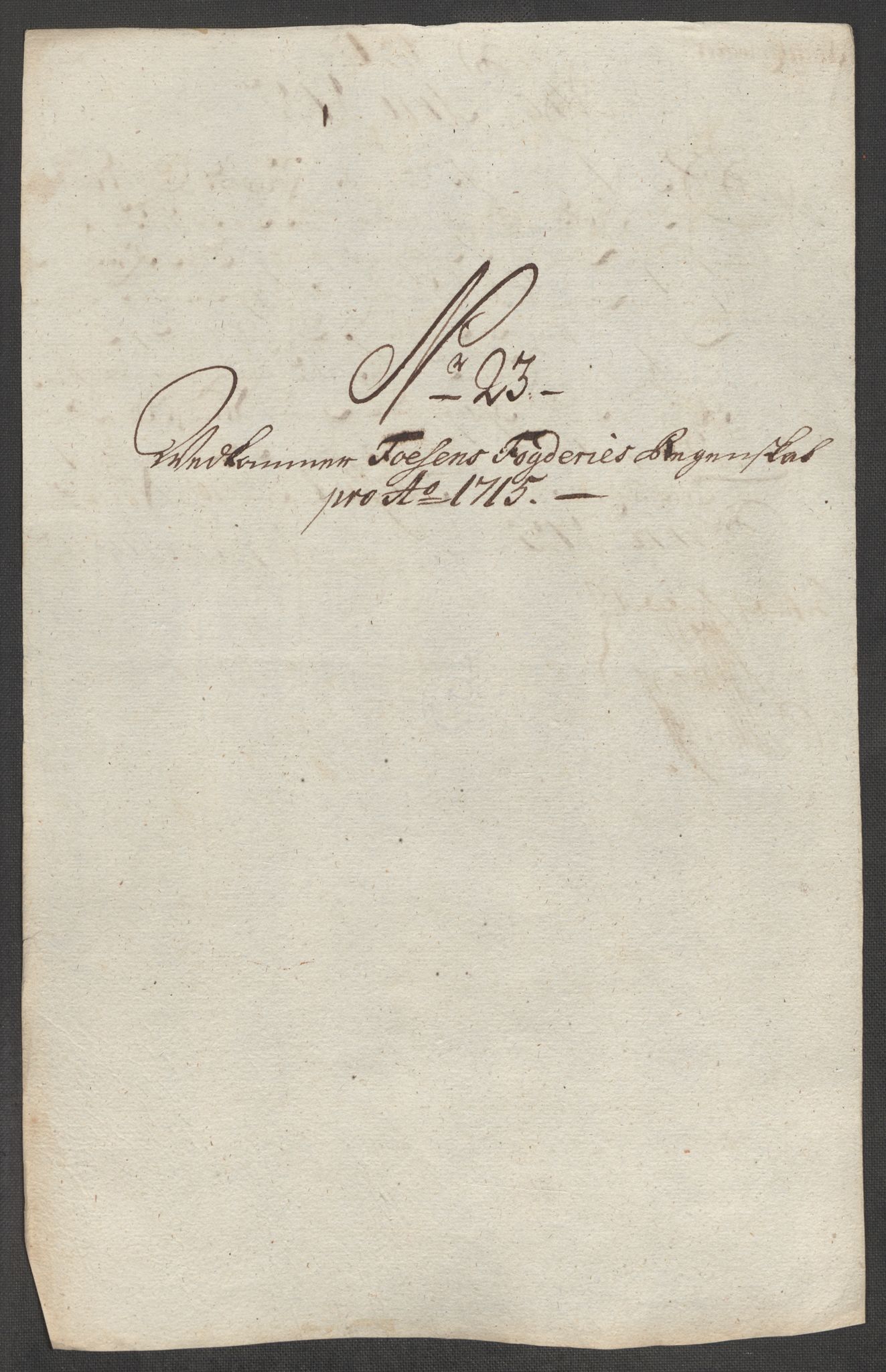 Rentekammeret inntil 1814, Reviderte regnskaper, Fogderegnskap, RA/EA-4092/R57/L3863: Fogderegnskap Fosen, 1715, p. 191