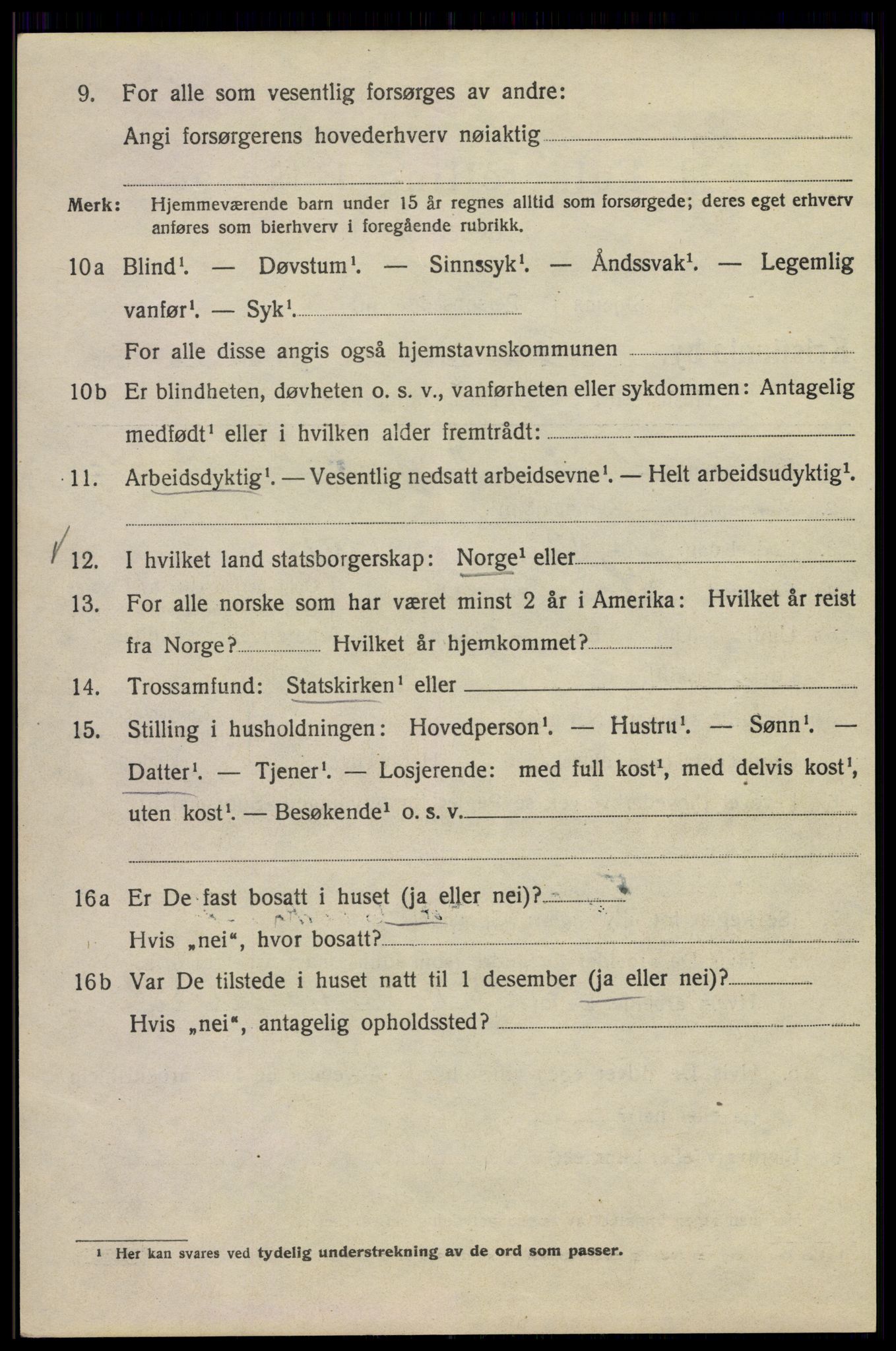 SAO, 1920 census for Kristiania, 1920, p. 581558