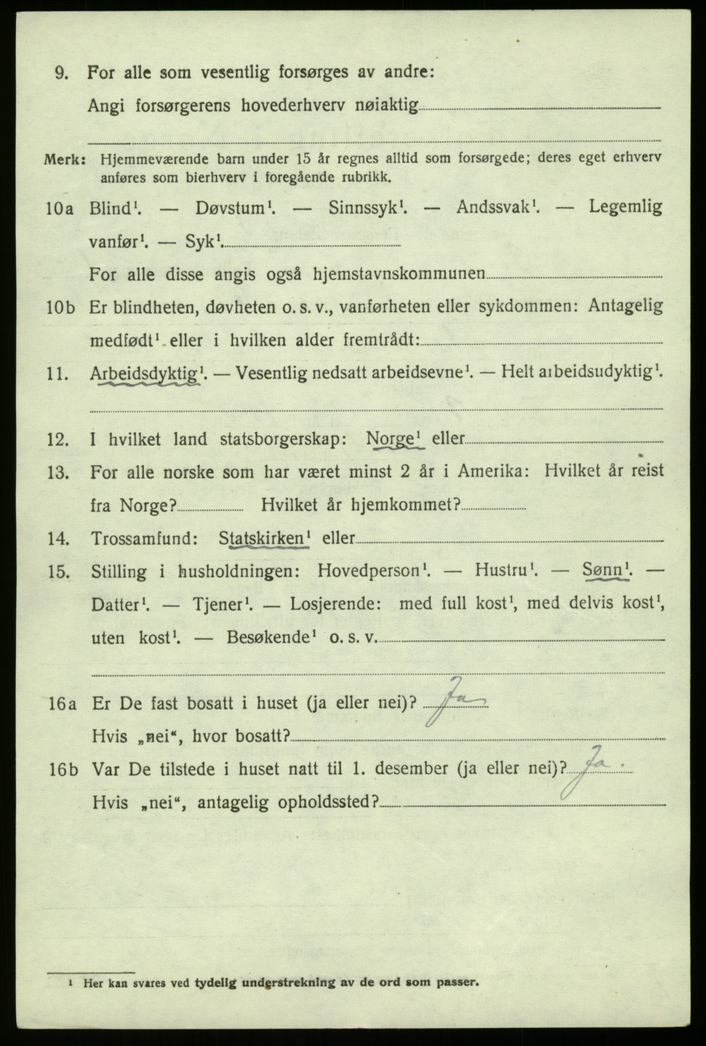 SAB, 1920 census for Fana, 1920, p. 20558