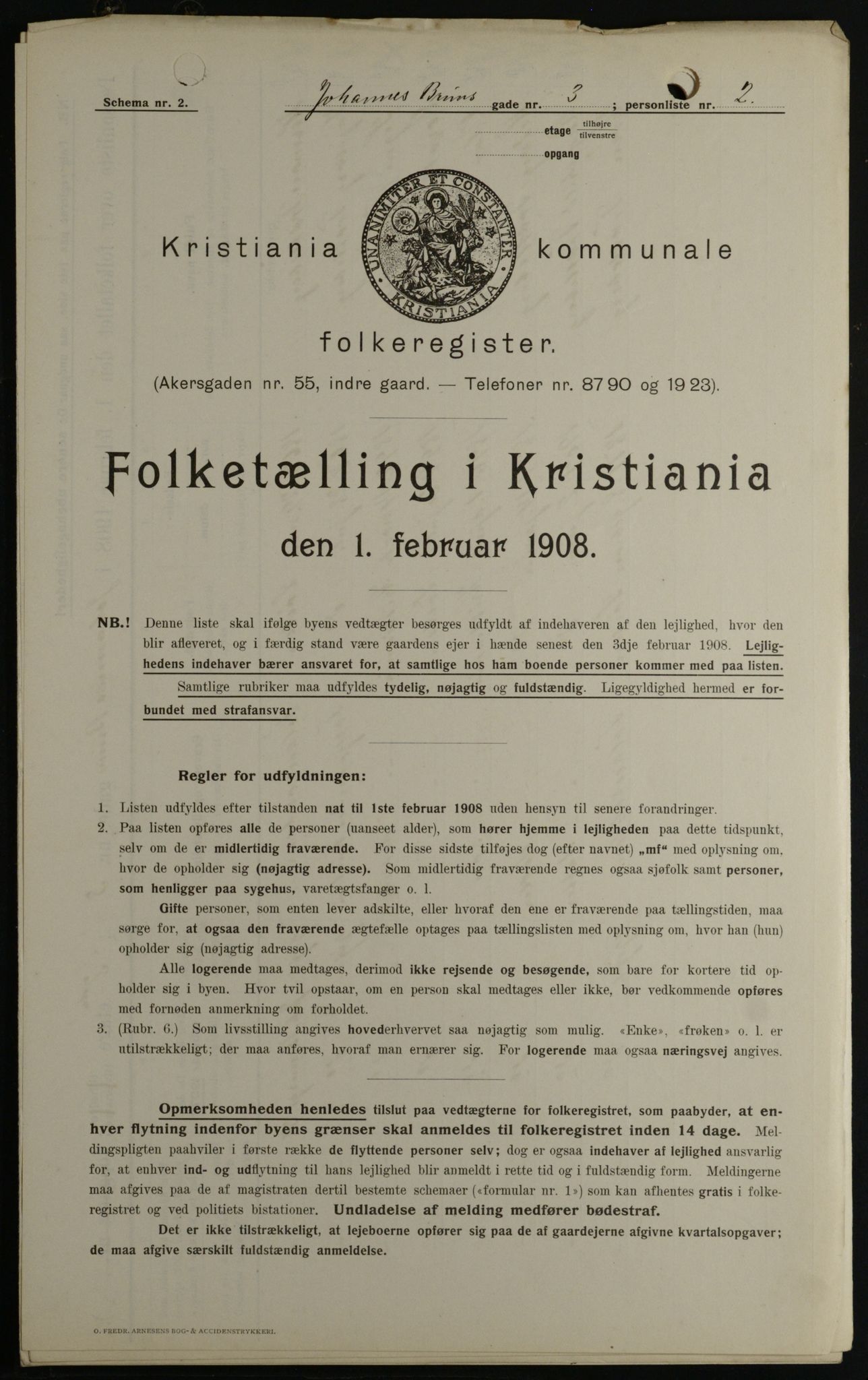 OBA, Municipal Census 1908 for Kristiania, 1908, p. 42034