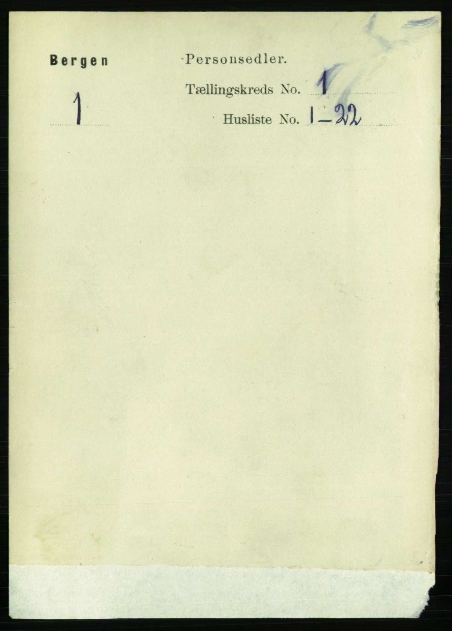 RA, 1891 Census for 1301 Bergen, 1891, p. 8952