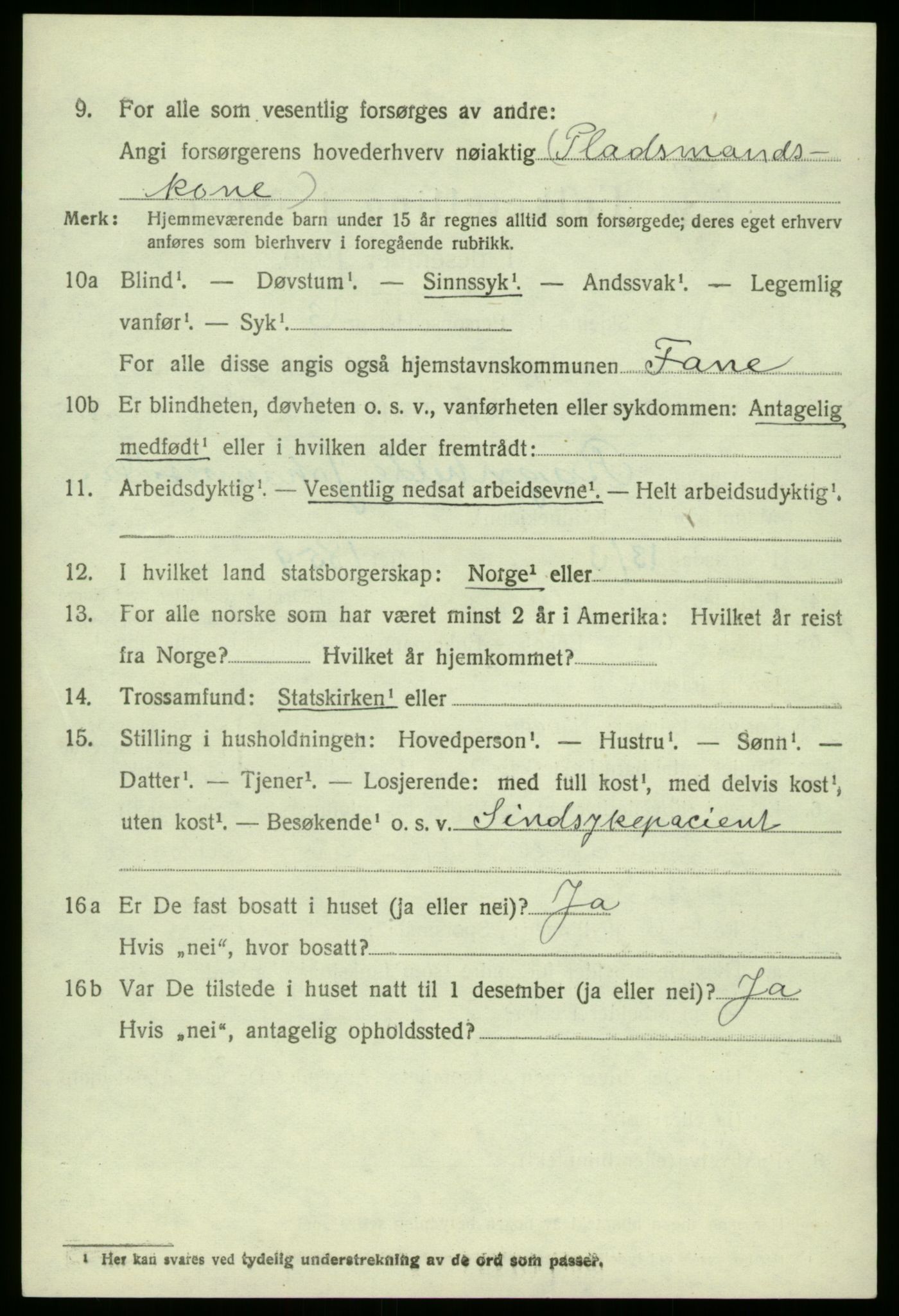 SAB, 1920 census for Manger, 1920, p. 5728