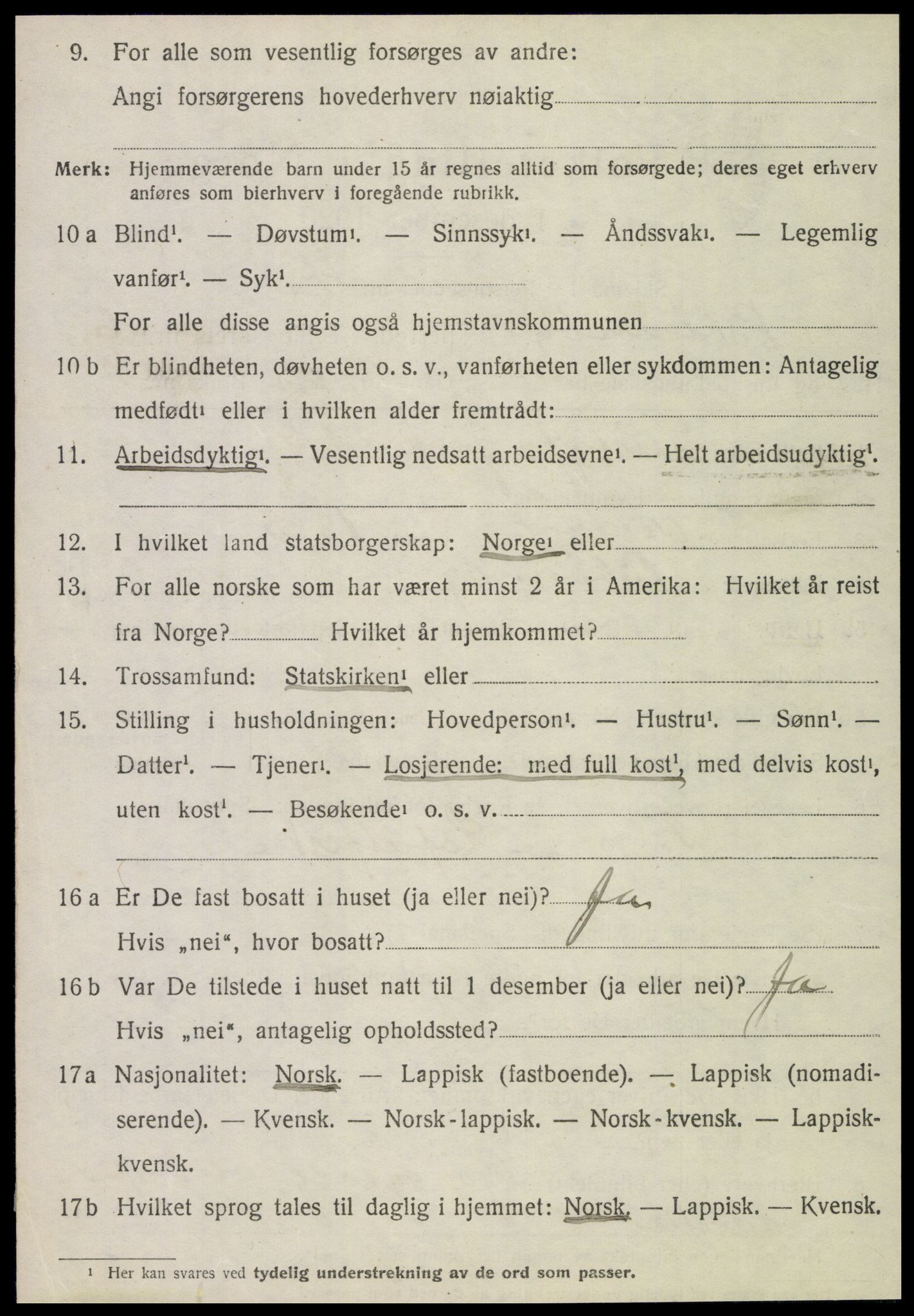 SAT, 1920 census for Brønnøy, 1920, p. 4331