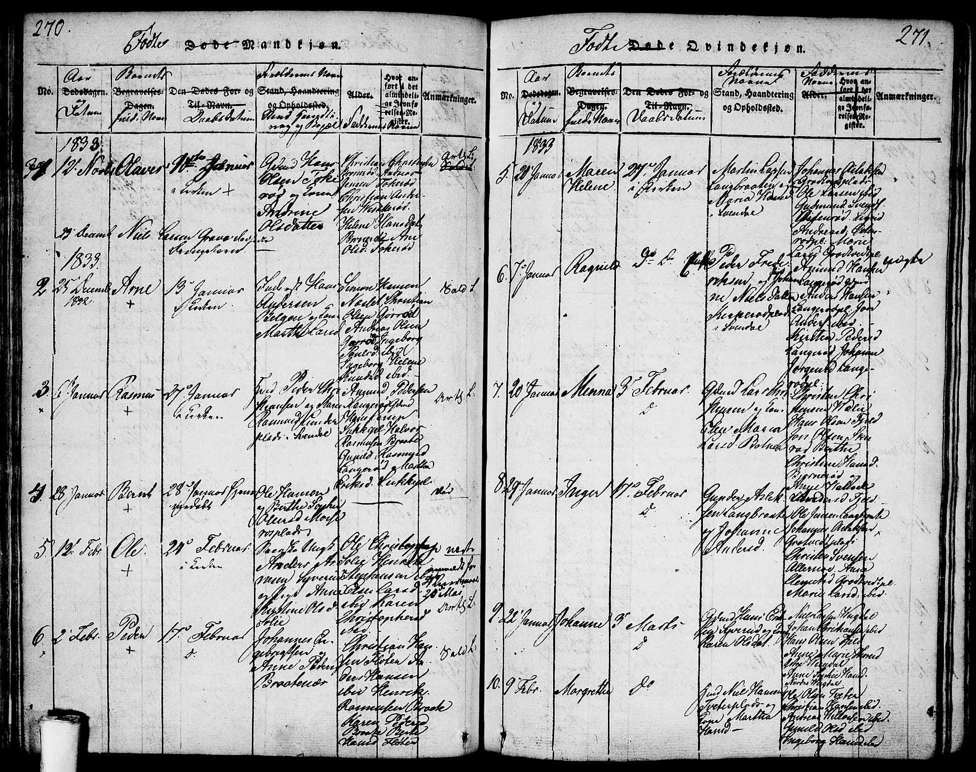 Våler prestekontor Kirkebøker, AV/SAO-A-11083/F/Fa/L0005: Parish register (official) no. I 5, 1815-1839, p. 270-271