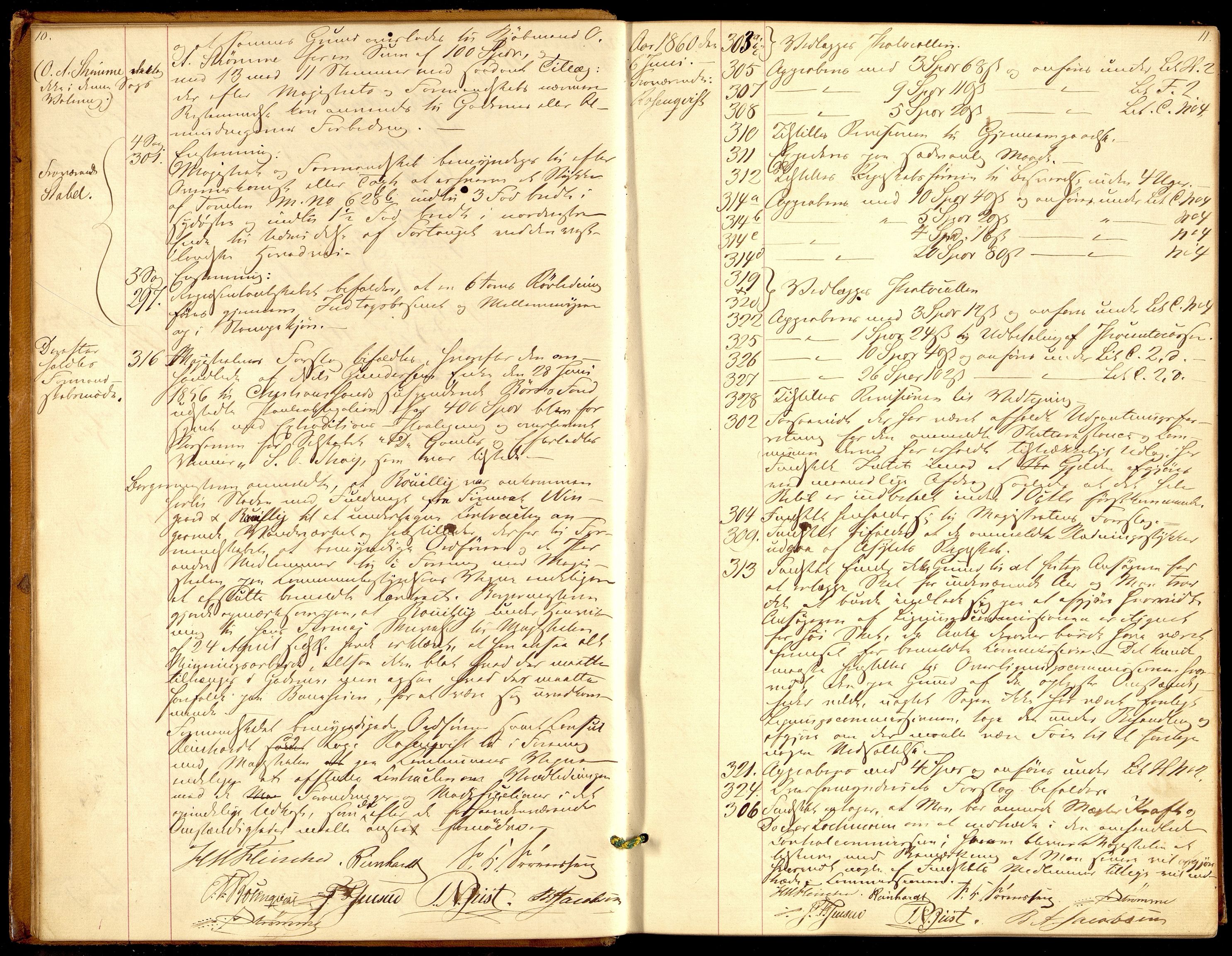Kristiansand By - Formannskapet, ARKSOR/1001KG120/A/Aa/L0004: Møtebok (d), 1860-1866