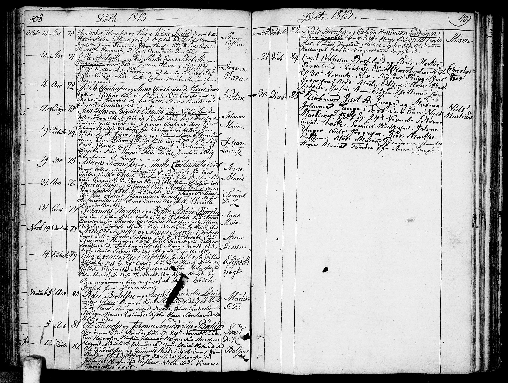 Ås prestekontor Kirkebøker, SAO/A-10894/F/Fa/L0002: Parish register (official) no. I 2, 1778-1813, p. 408-409