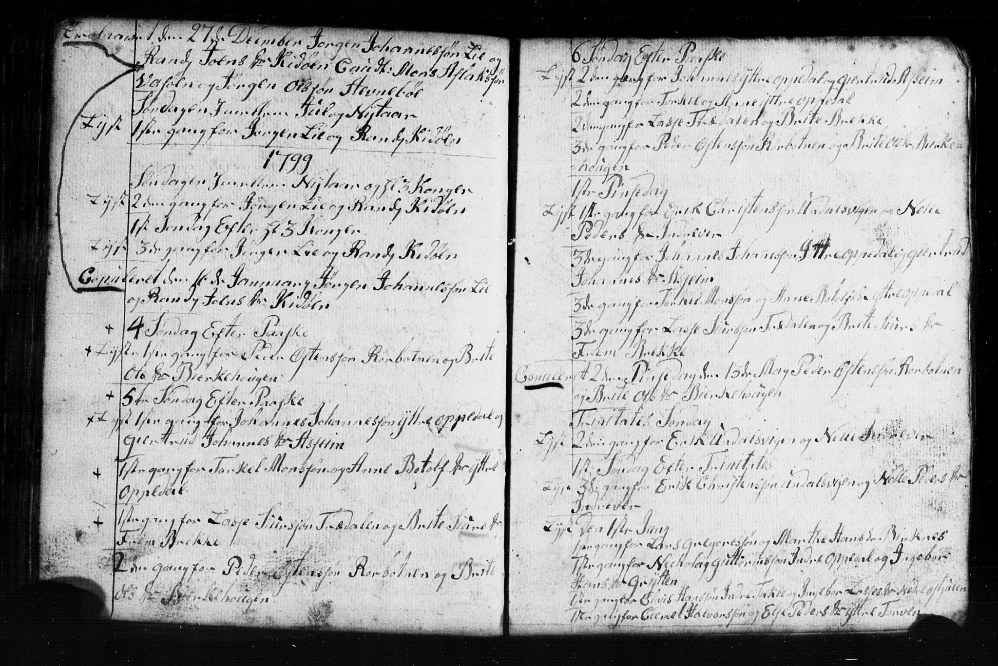 Gulen sokneprestembete, AV/SAB-A-80201/H/Hab: Parish register (copy) no. A 2, 1791-1814