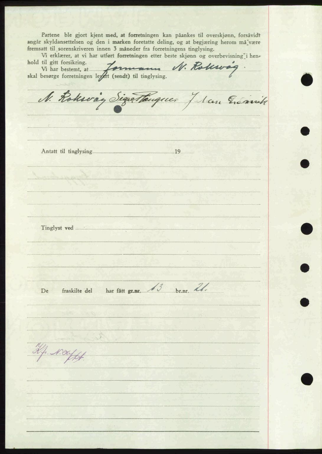 Nordmøre sorenskriveri, AV/SAT-A-4132/1/2/2Ca: Mortgage book no. A103, 1946-1947, Diary no: : 2253/1946