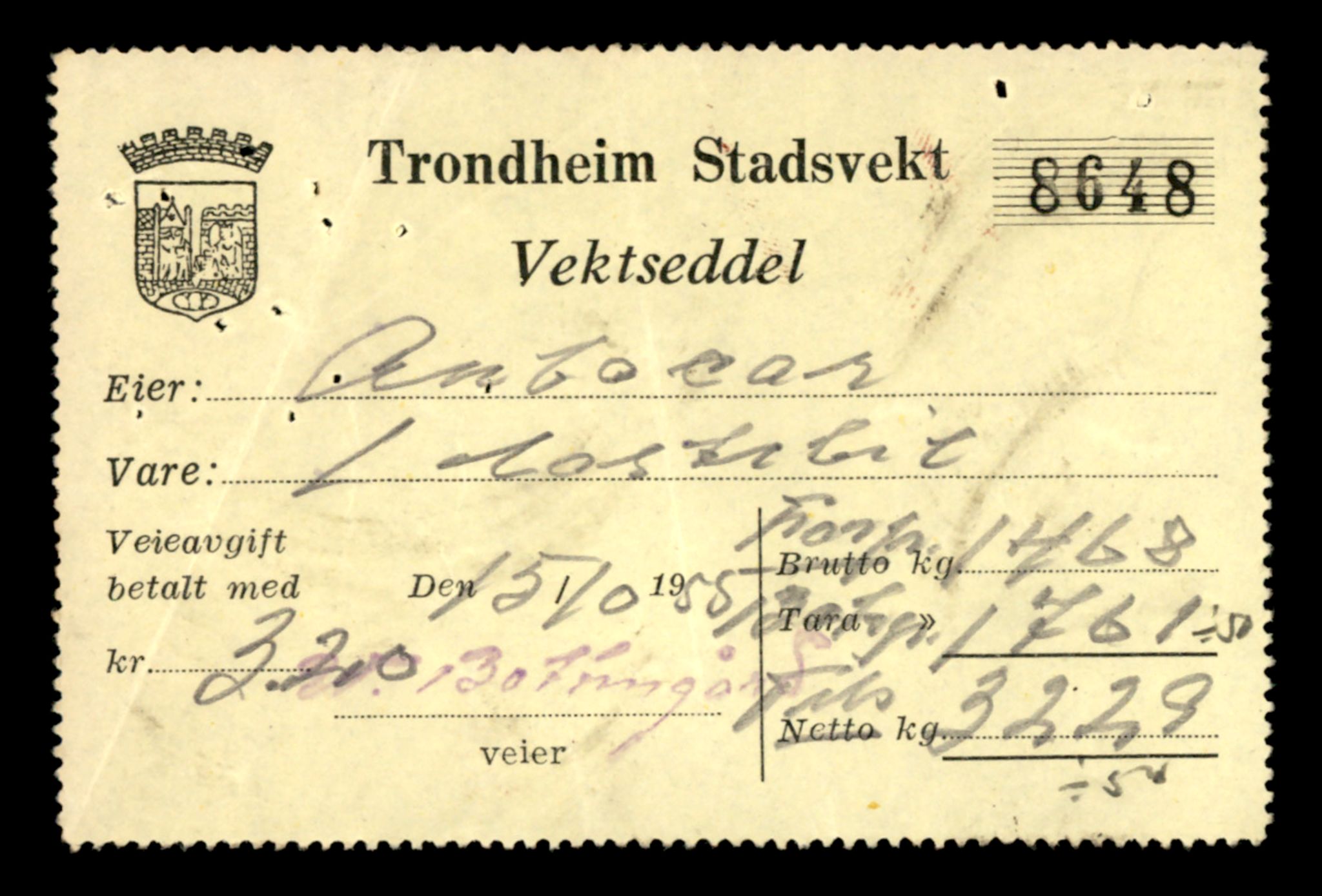 Møre og Romsdal vegkontor - Ålesund trafikkstasjon, AV/SAT-A-4099/F/Fe/L0036: Registreringskort for kjøretøy T 12831 - T 13030, 1927-1998, p. 1167