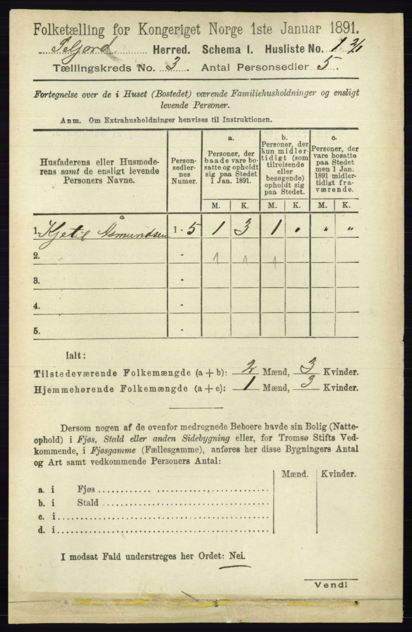 RA, 1891 census for 0828 Seljord, 1891, p. 935