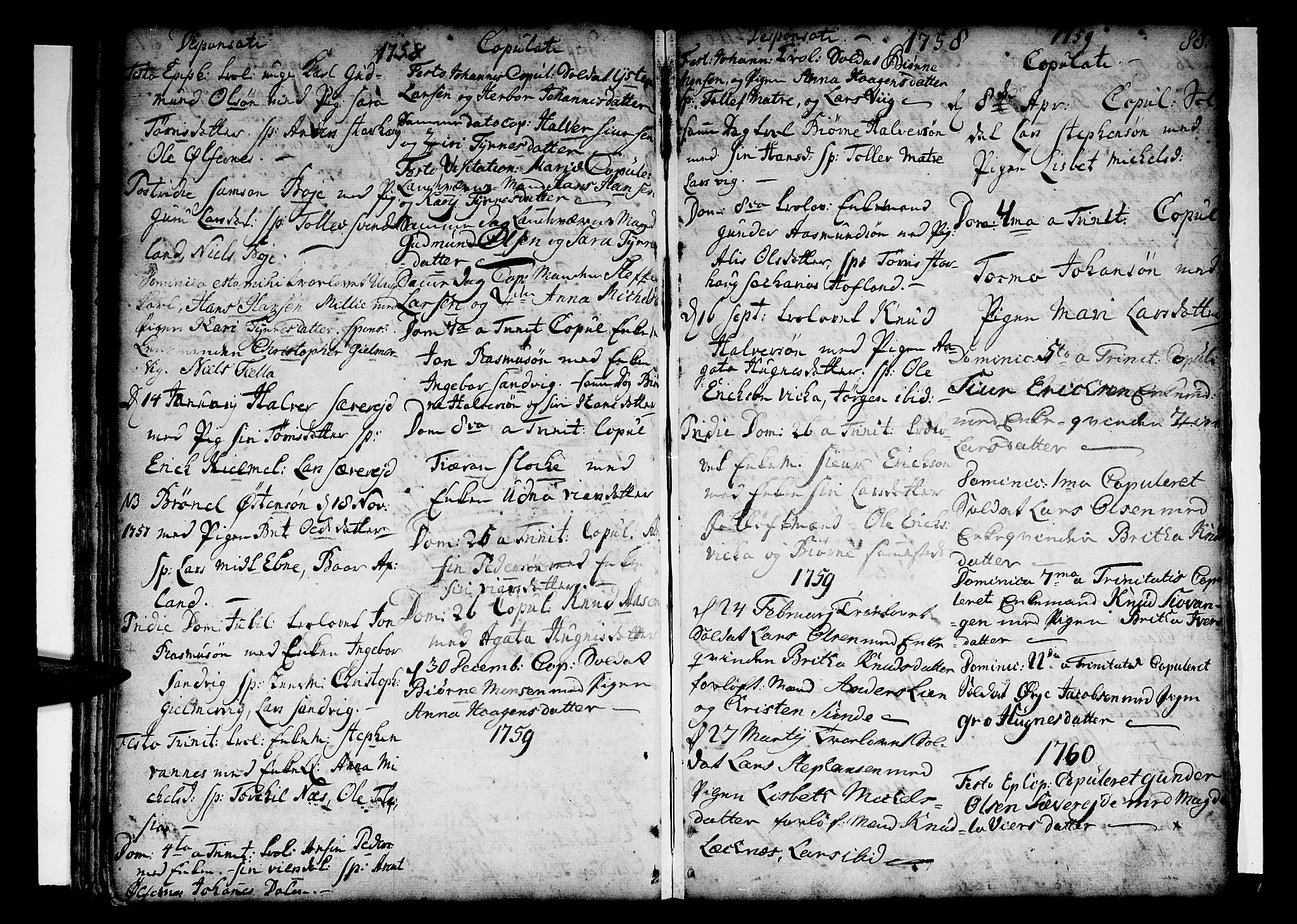 Skånevik sokneprestembete, SAB/A-77801/H/Haa: Parish register (official) no. A 1, 1745-1789, p. 88