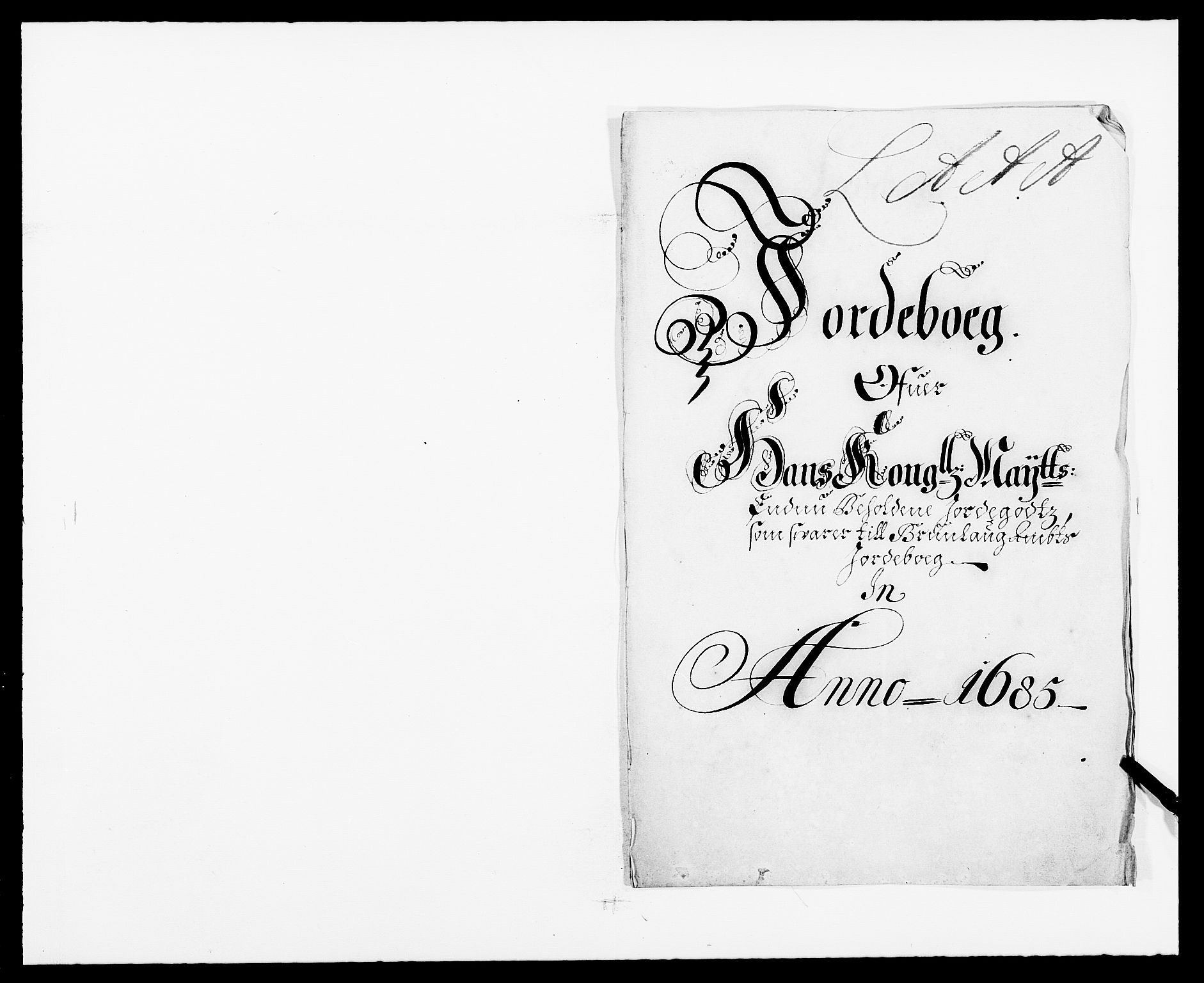 Rentekammeret inntil 1814, Reviderte regnskaper, Fogderegnskap, AV/RA-EA-4092/R33/L1970: Fogderegnskap Larvik grevskap, 1675-1687, p. 1