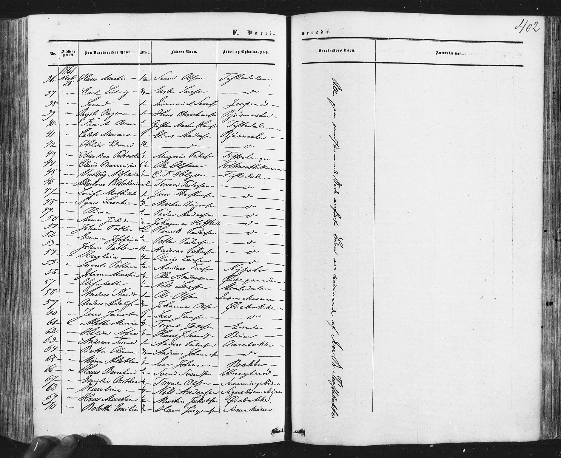 Idd prestekontor Kirkebøker, SAO/A-10911/F/Fc/L0005: Parish register (official) no. III 5, 1861-1877, p. 402