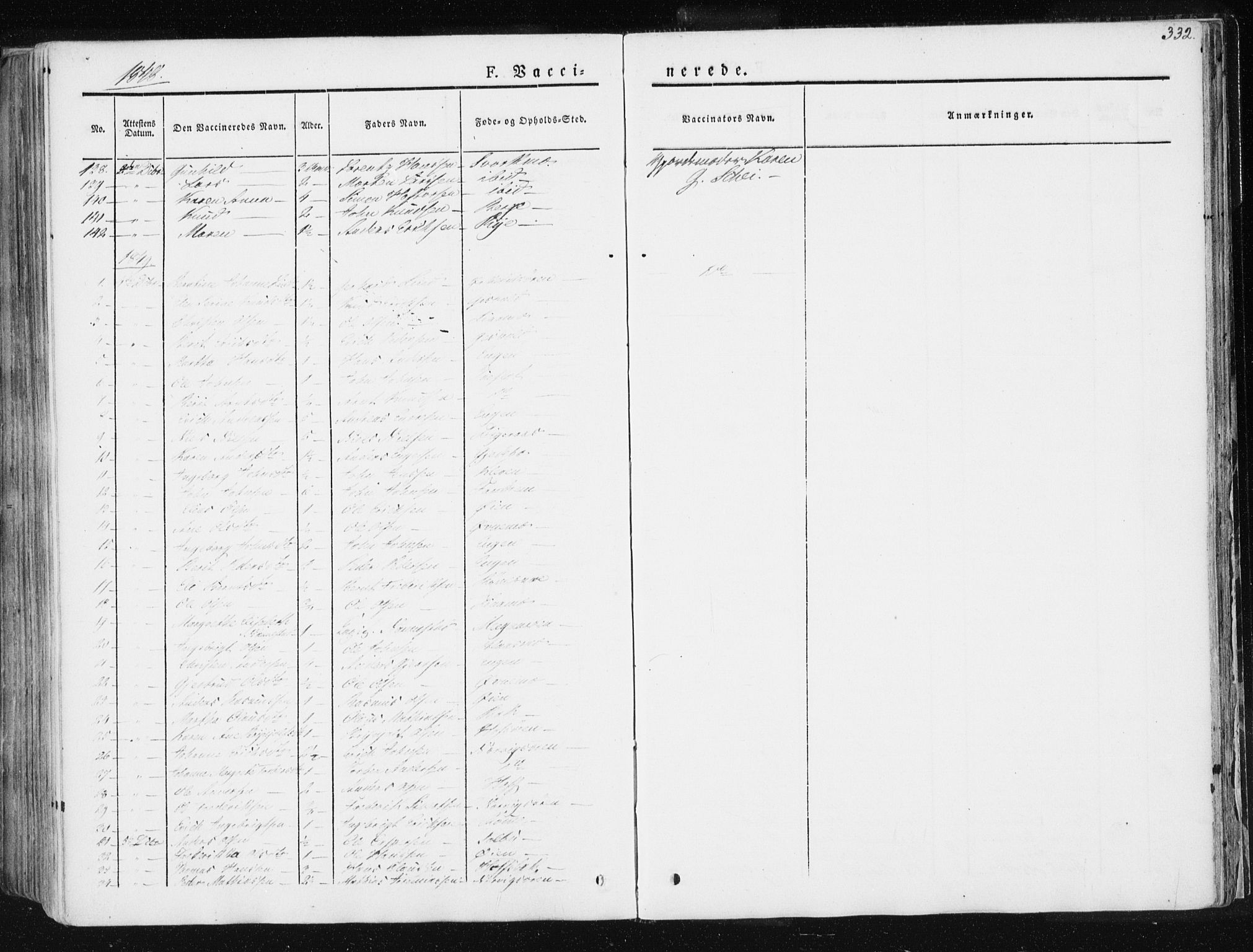 Ministerialprotokoller, klokkerbøker og fødselsregistre - Sør-Trøndelag, SAT/A-1456/668/L0805: Parish register (official) no. 668A05, 1840-1853, p. 332