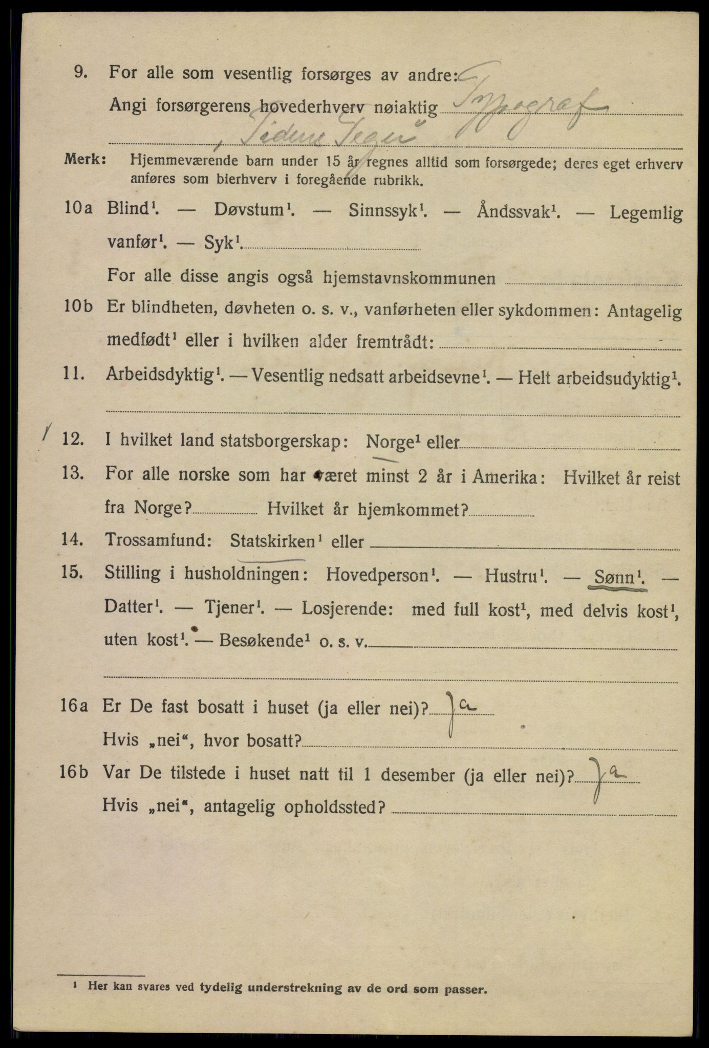 SAO, 1920 census for Kristiania, 1920, p. 581580