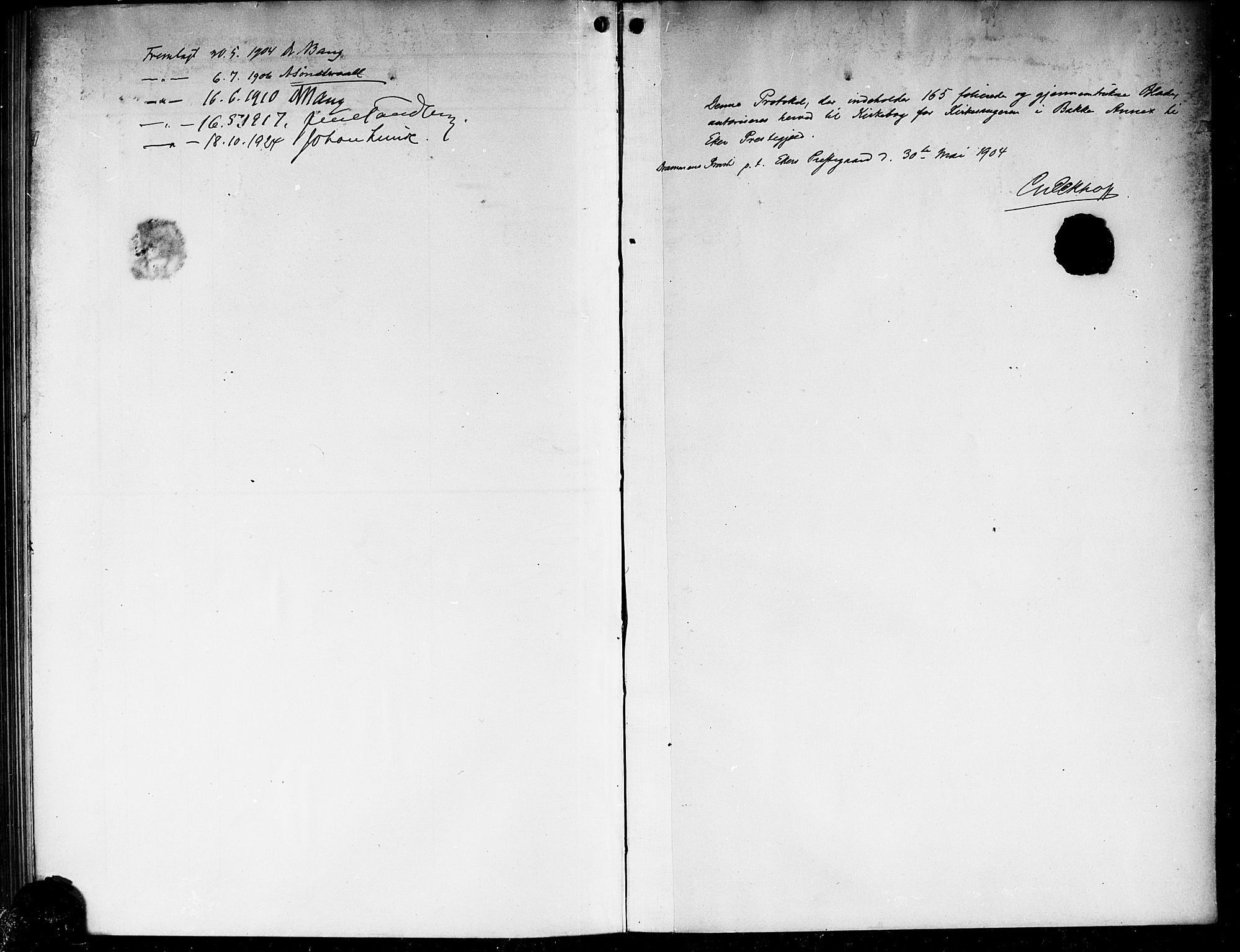 Eiker kirkebøker, SAKO/A-4/G/Gb/L0005: Parish register (copy) no. II 5, 1901-1923