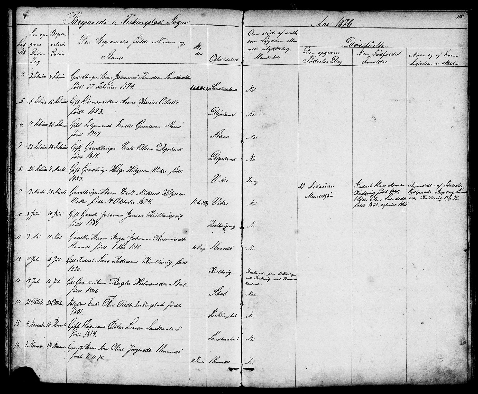 Skudenes sokneprestkontor, SAST/A -101849/H/Ha/Hab/L0006: Parish register (copy) no. B 6, 1874-1908, p. 115