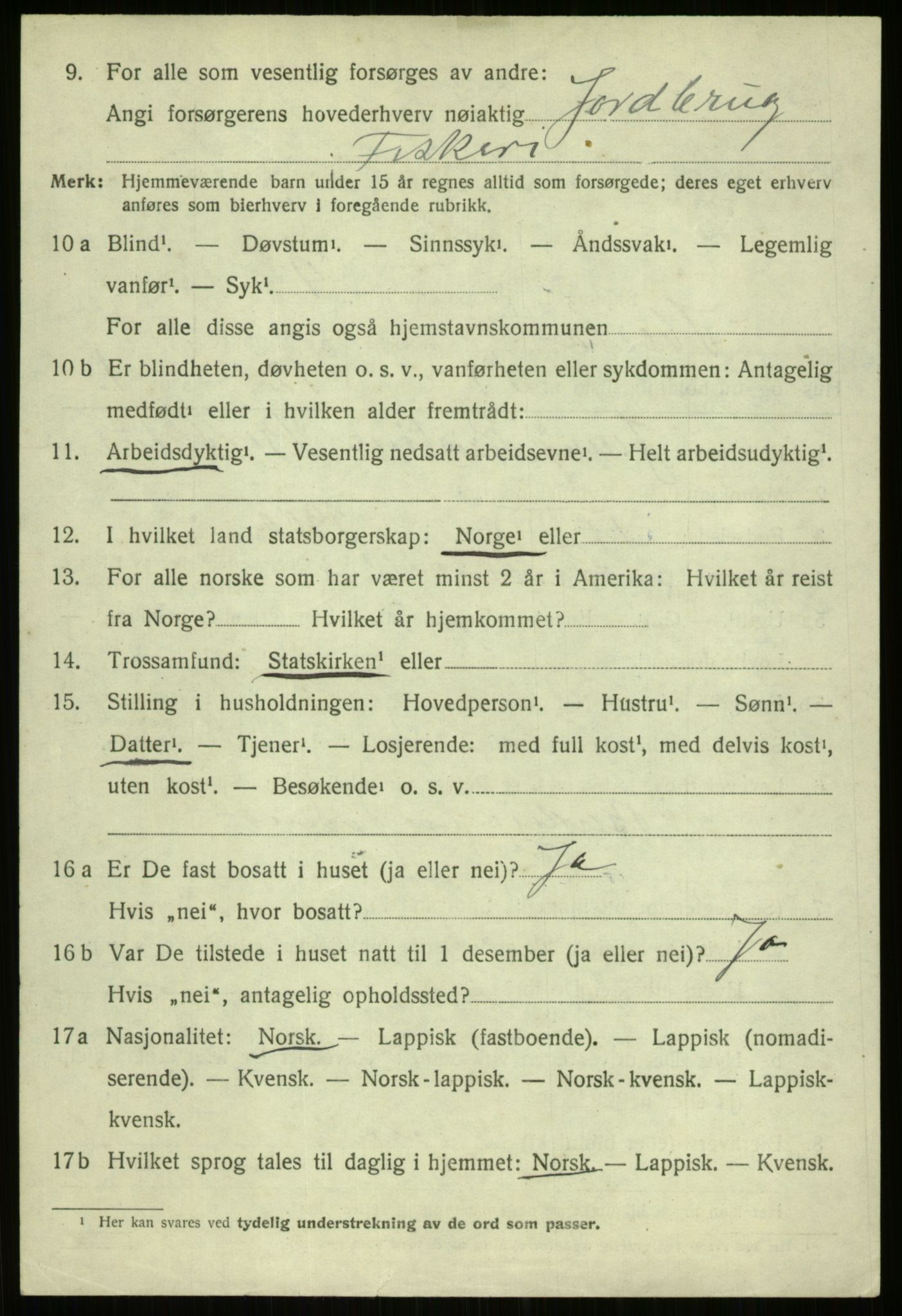 SATØ, 1920 census for Ibestad, 1920, p. 6990