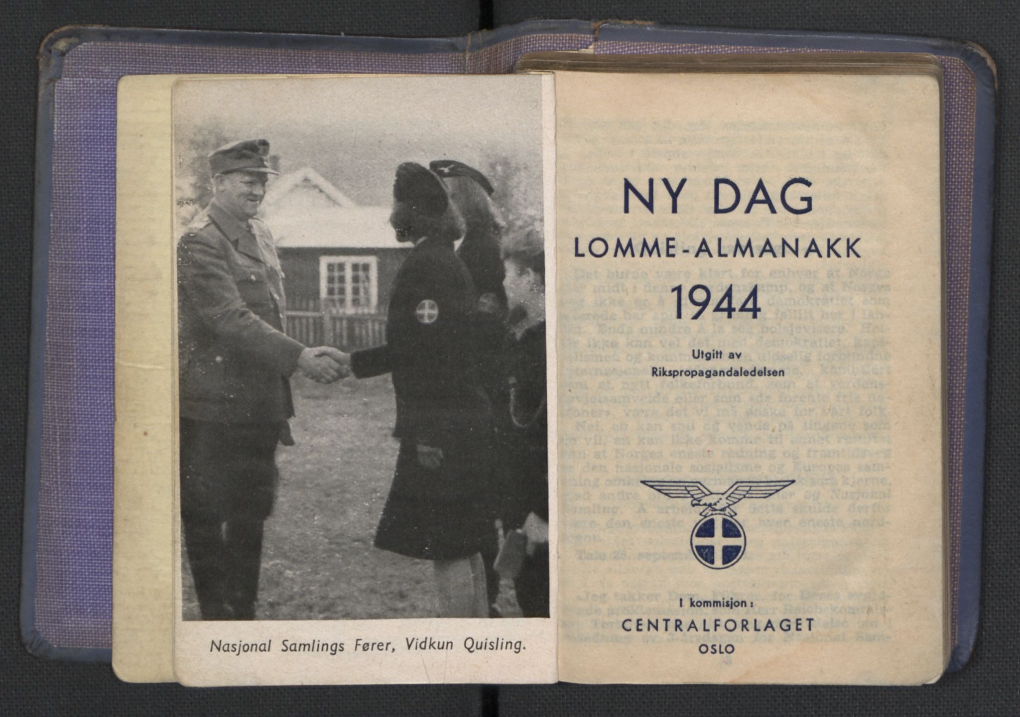 Quisling, Vidkun, AV/RA-PA-0750/H/L0001: 7. sanser (lommealmanakker) med Quislings egenhendige innførsler - 22 stk. i skinnmappe, 1922-1944, p. 1847