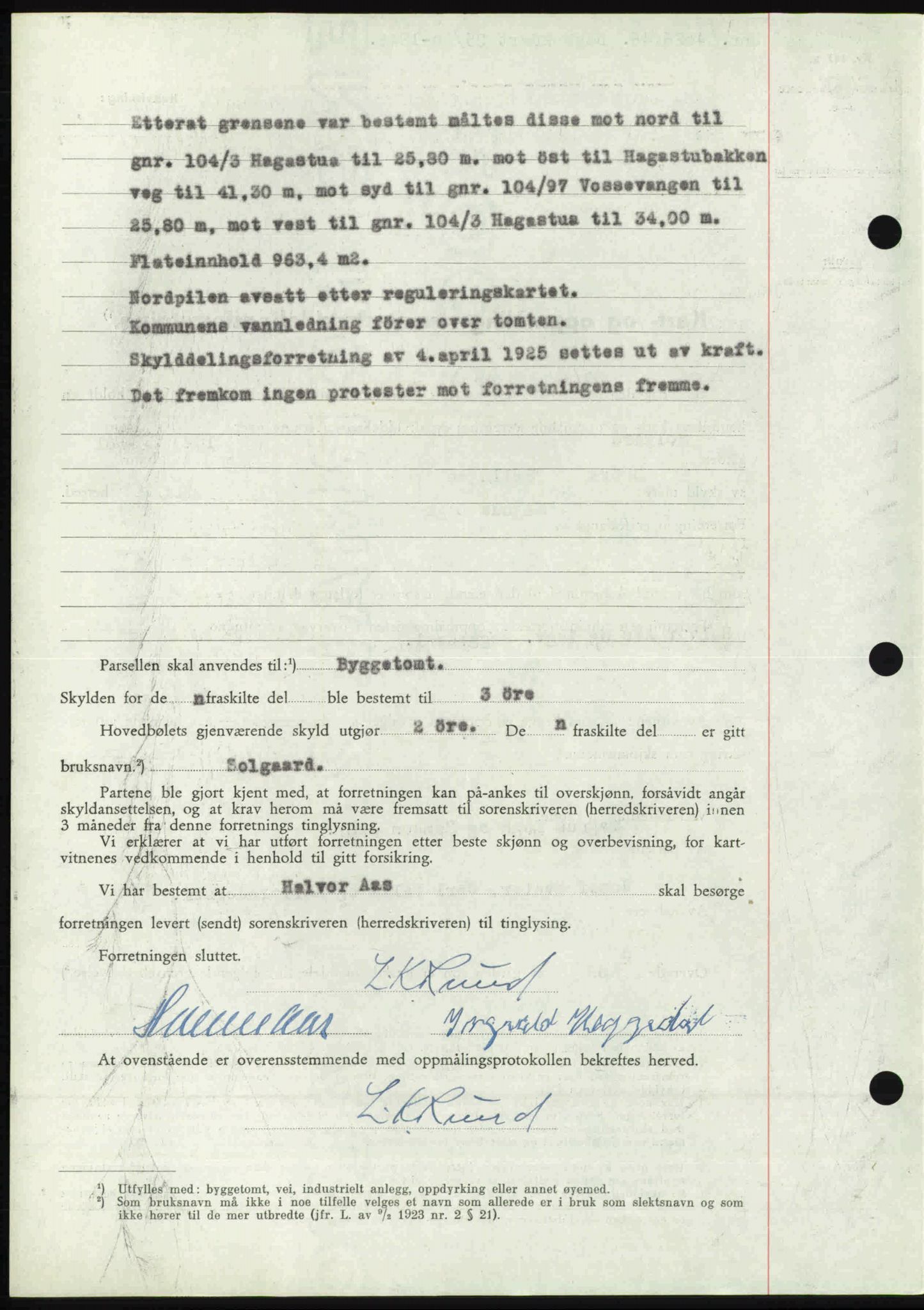 Nedre Romerike sorenskriveri, AV/SAO-A-10469/G/Gb/Gbd/L0017: Mortgage book no. 17, 1946-1946, Diary no: : 4026/1946