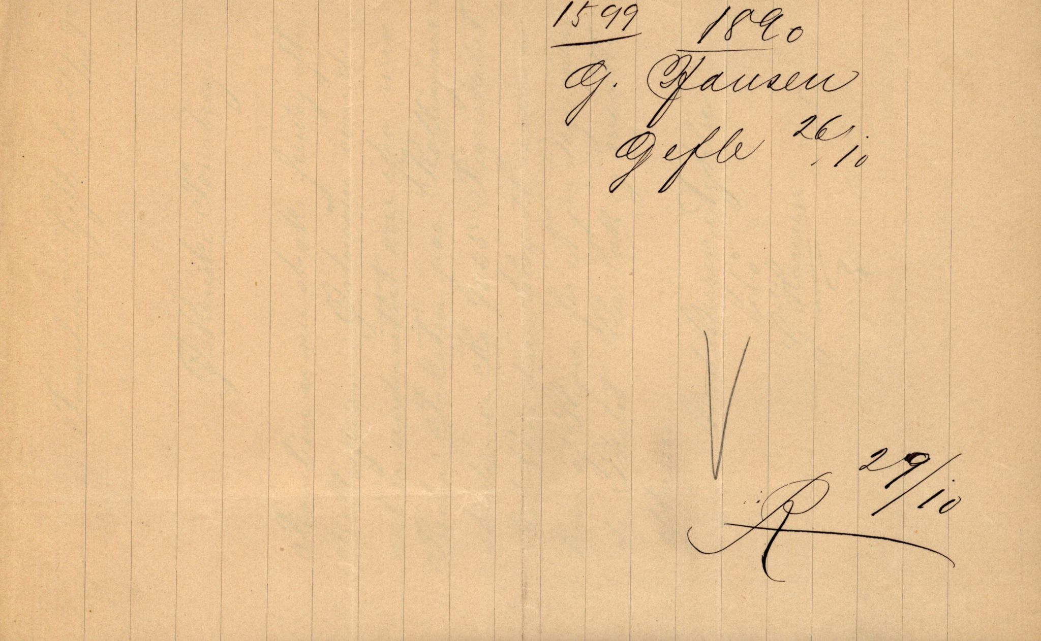 Pa 63 - Østlandske skibsassuranceforening, VEMU/A-1079/G/Ga/L0026/0009: Havaridokumenter / Rex, Resolve, Regulator, Familien, Falcon, Johanne, 1890, p. 49