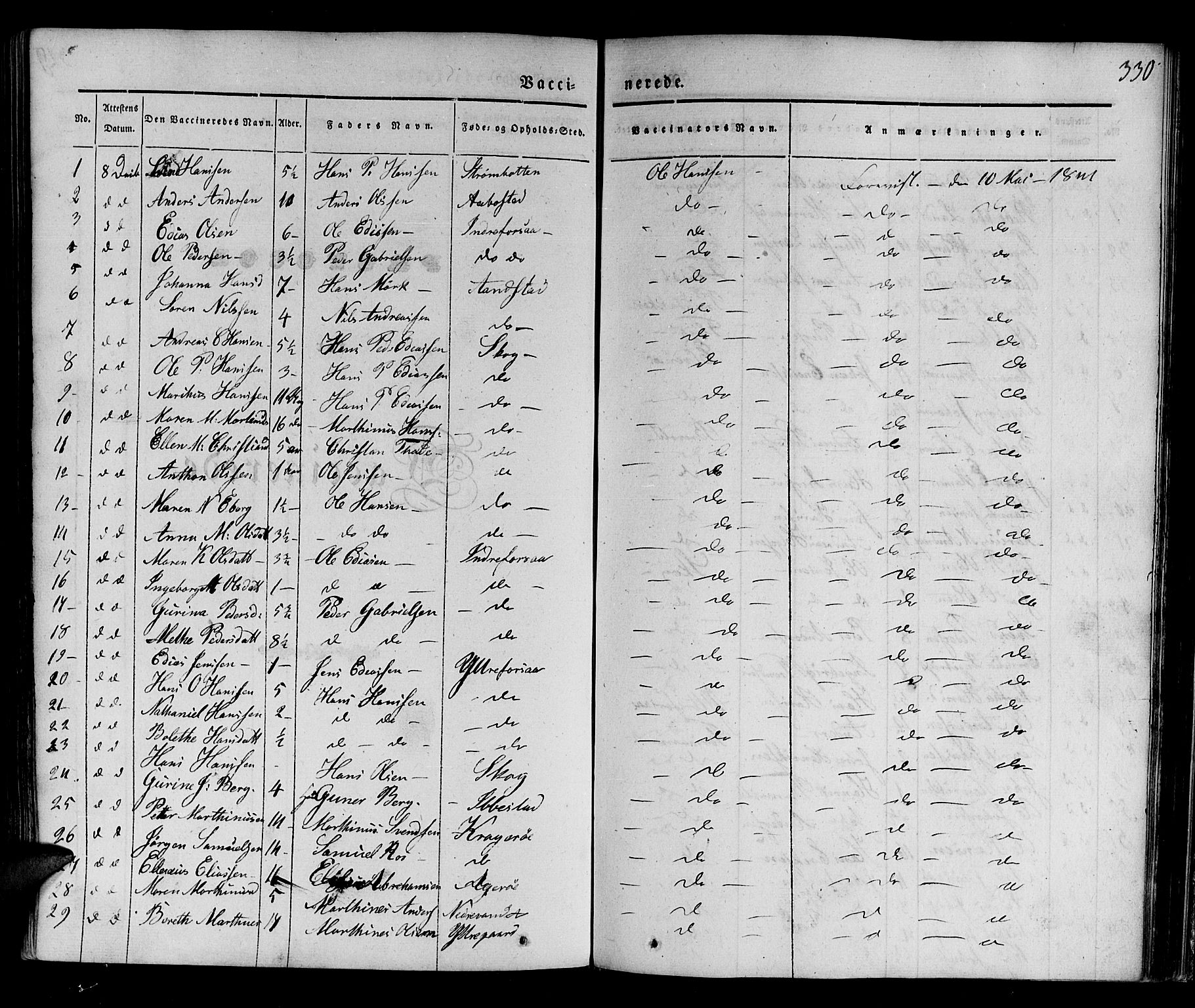 Ibestad sokneprestembete, SATØ/S-0077/H/Ha/Haa/L0006kirke: Parish register (official) no. 6, 1837-1850, p. 330